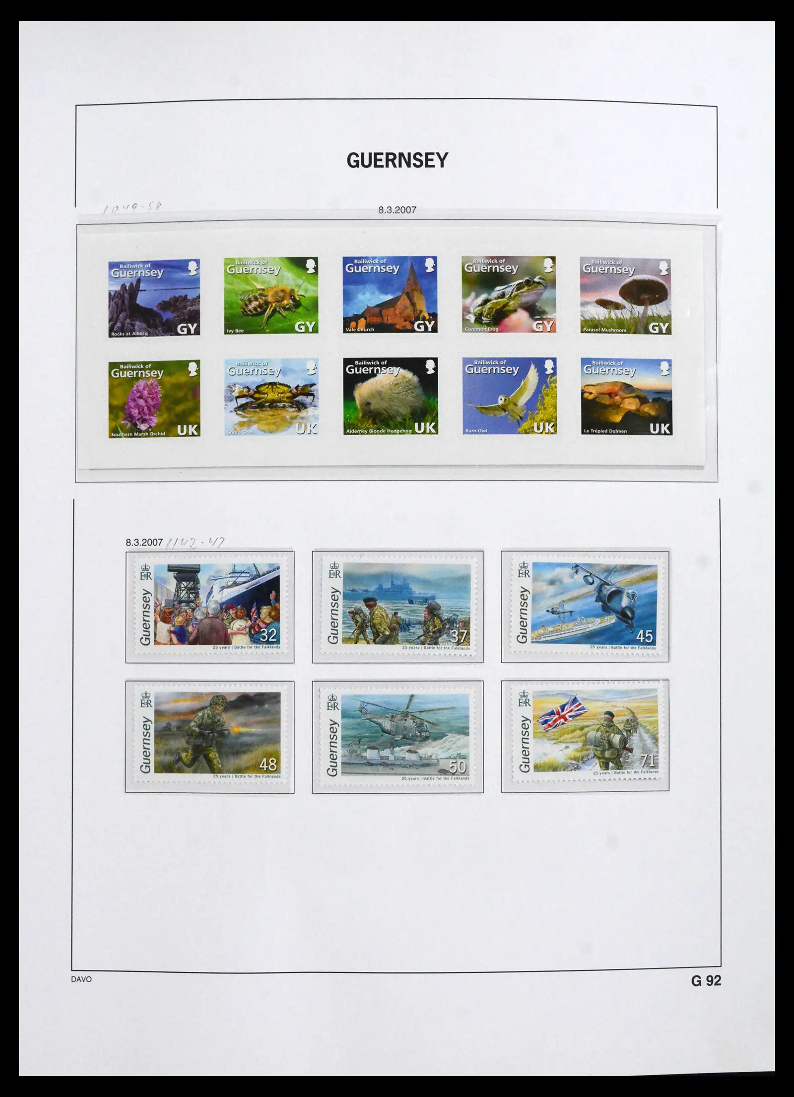 41666 0056 - Postzegelverzameling 41666 Guernsey 1941-2013.