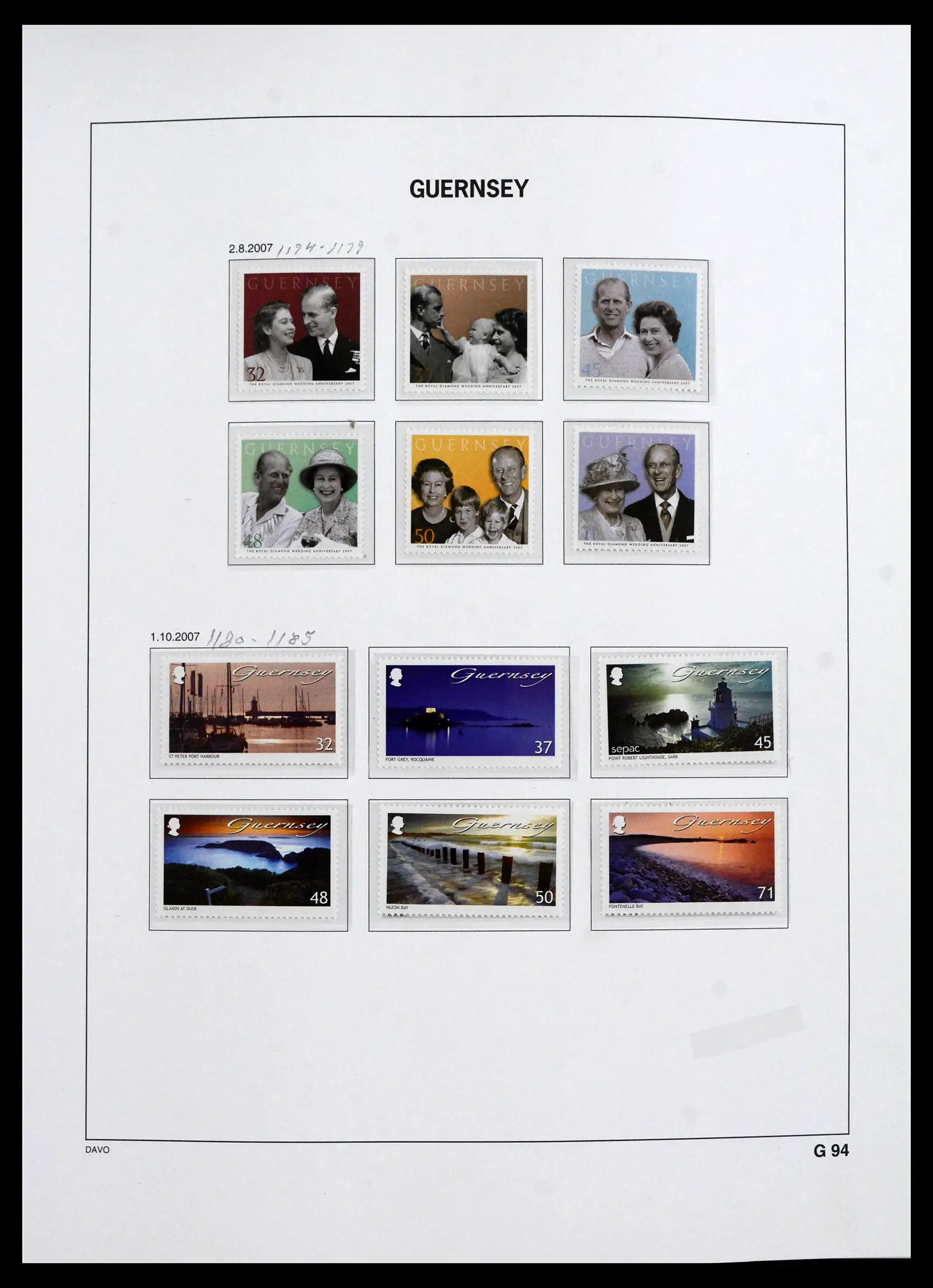 41666 0058 - Postzegelverzameling 41666 Guernsey 1941-2013.