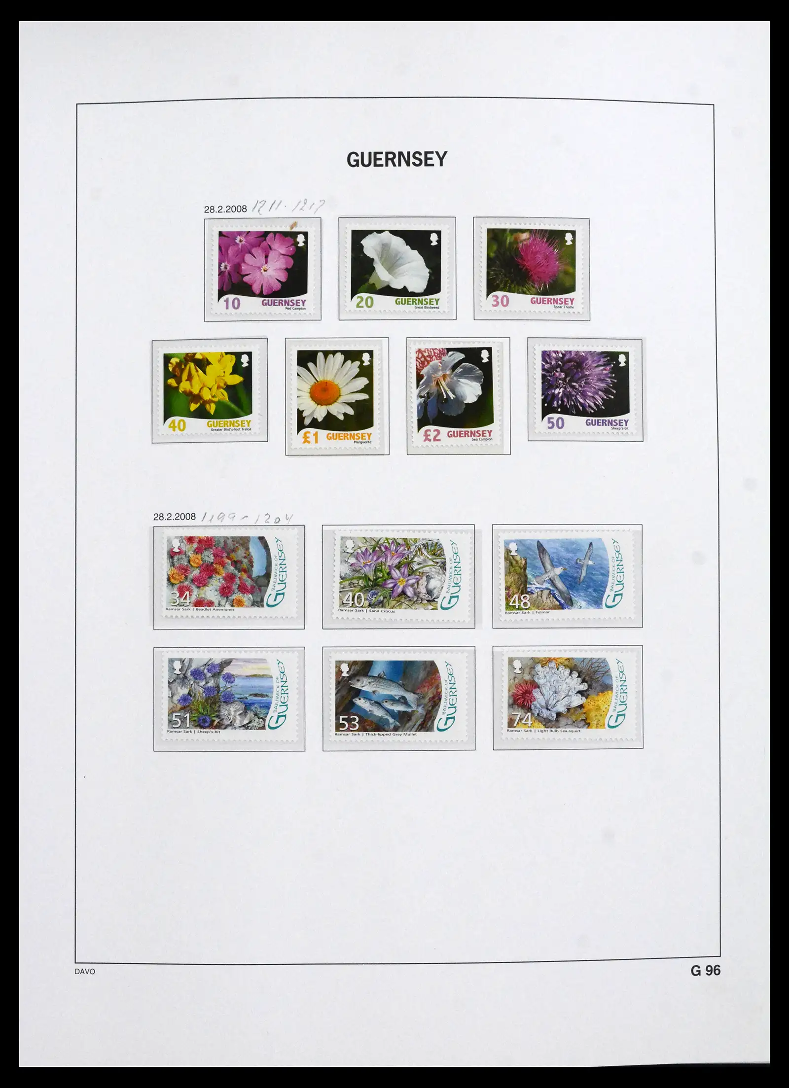 41666 0060 - Postzegelverzameling 41666 Guernsey 1941-2013.