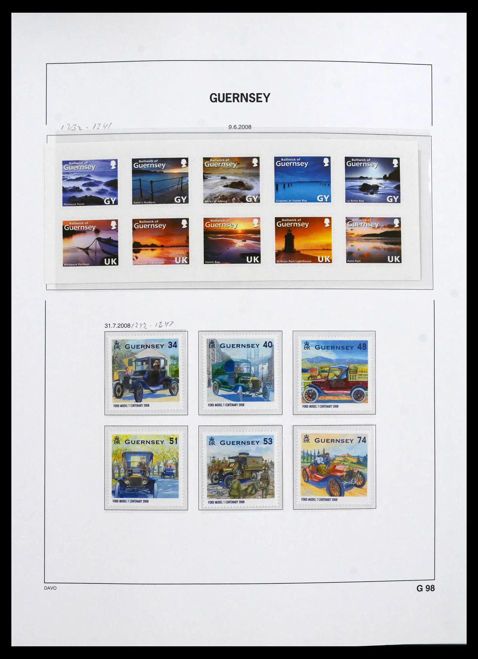 41666 0062 - Postzegelverzameling 41666 Guernsey 1941-2013.