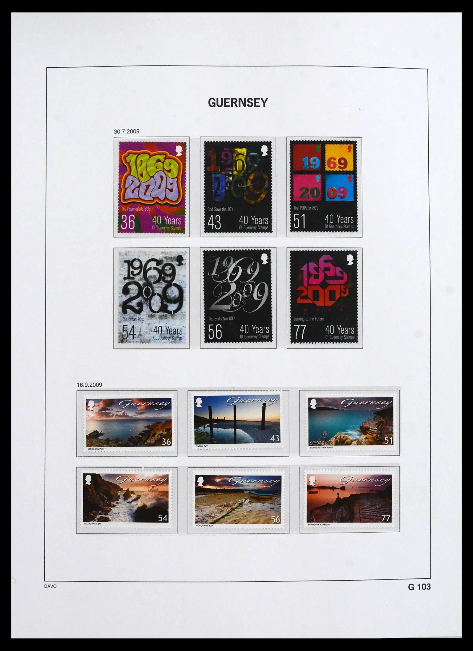 41666 0067 - Postzegelverzameling 41666 Guernsey 1941-2013.