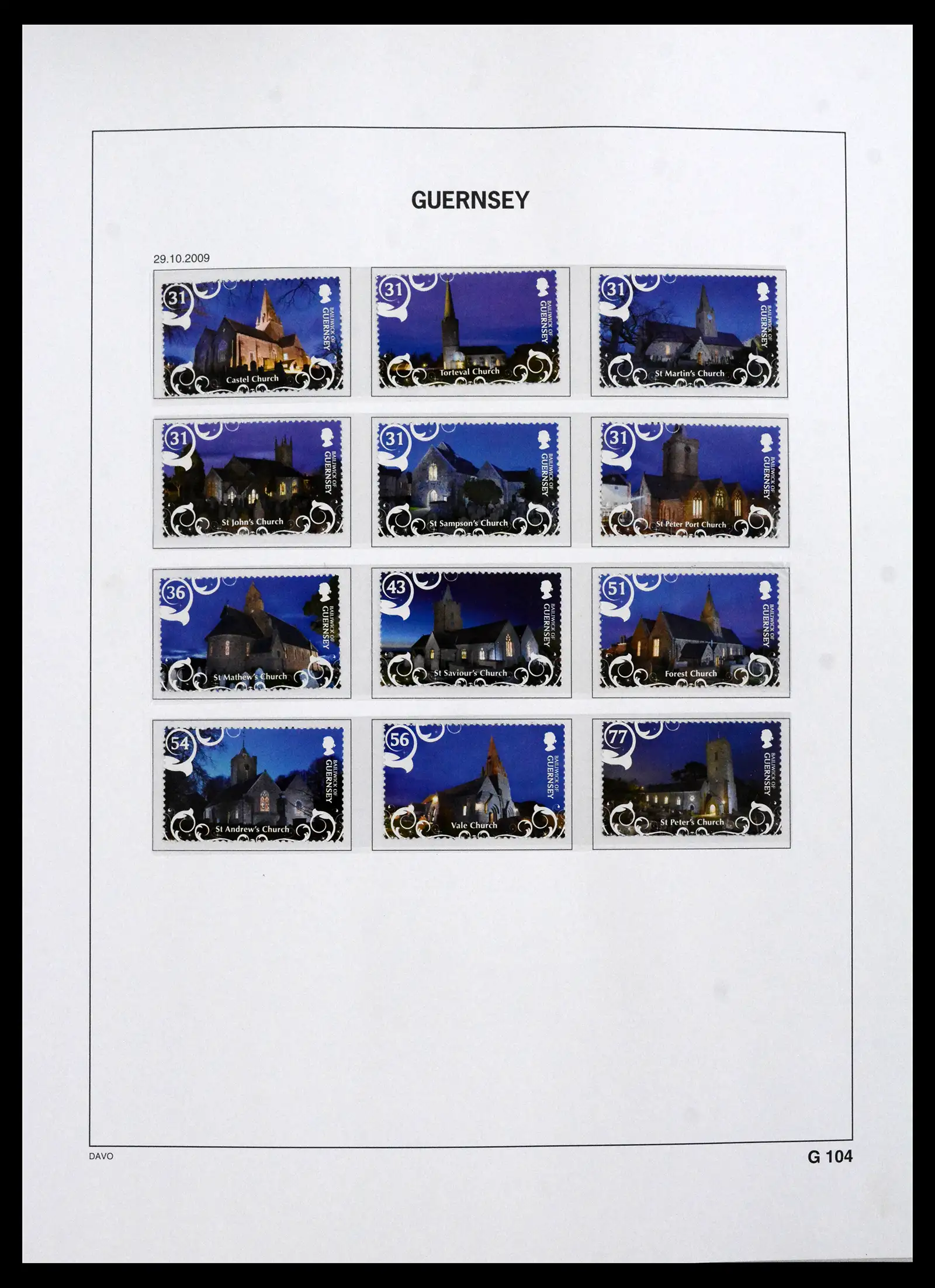 41666 0068 - Postzegelverzameling 41666 Guernsey 1941-2013.