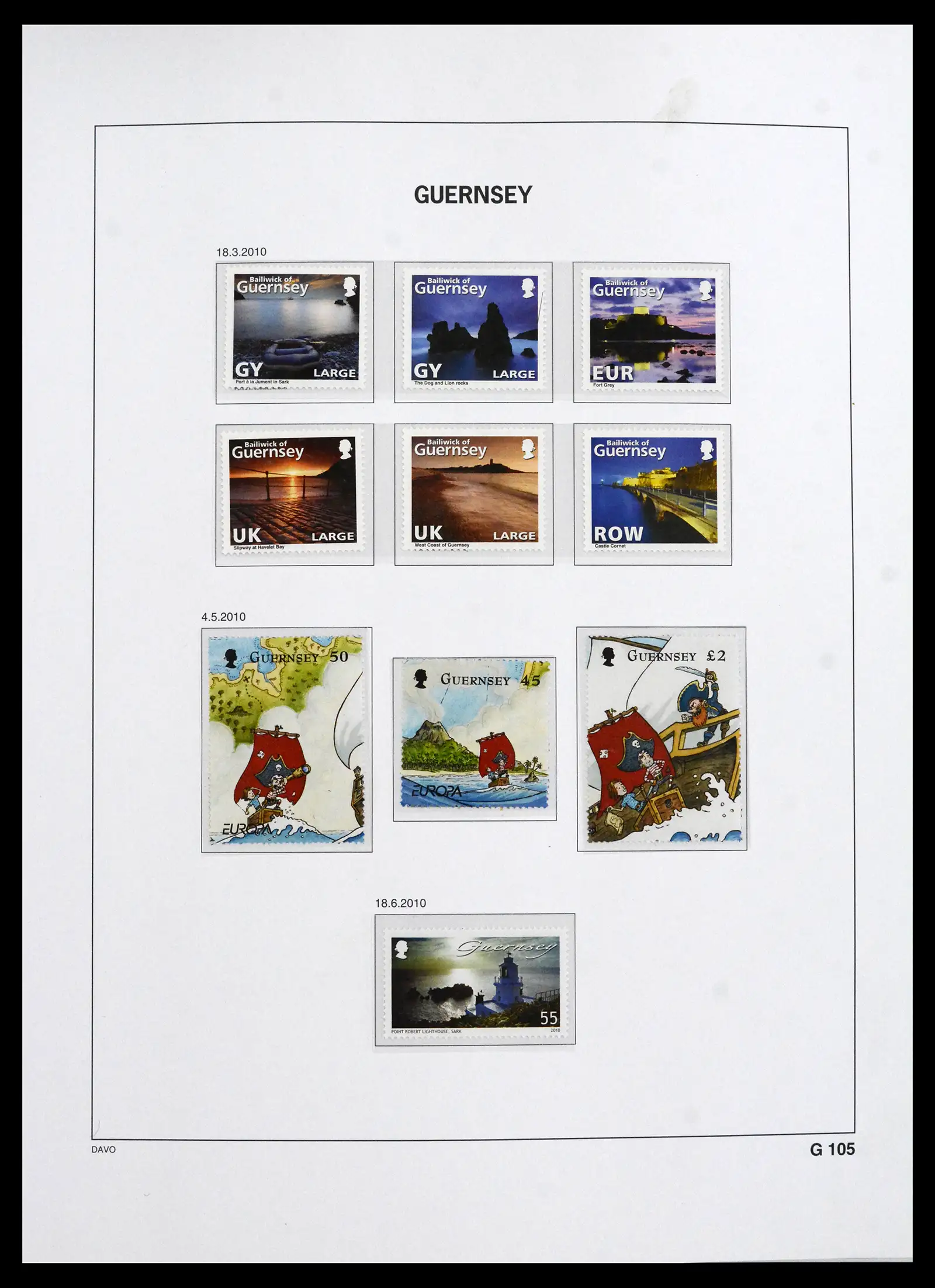 41666 0069 - Postzegelverzameling 41666 Guernsey 1941-2013.