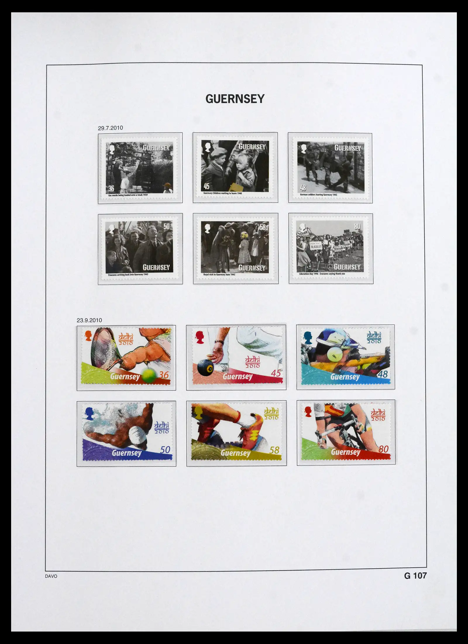 41666 0072 - Postzegelverzameling 41666 Guernsey 1941-2013.