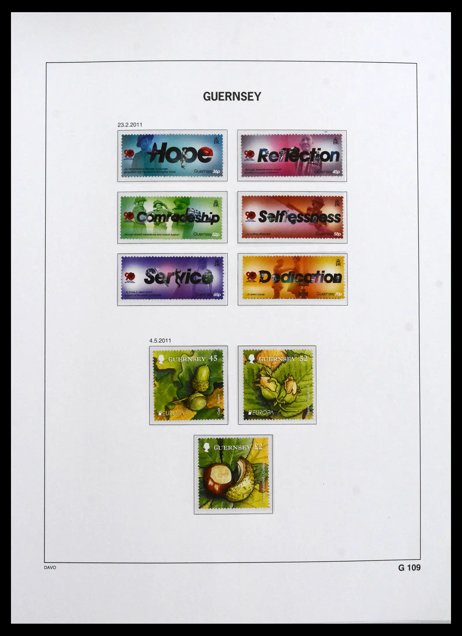 41666 0074 - Postzegelverzameling 41666 Guernsey 1941-2013.