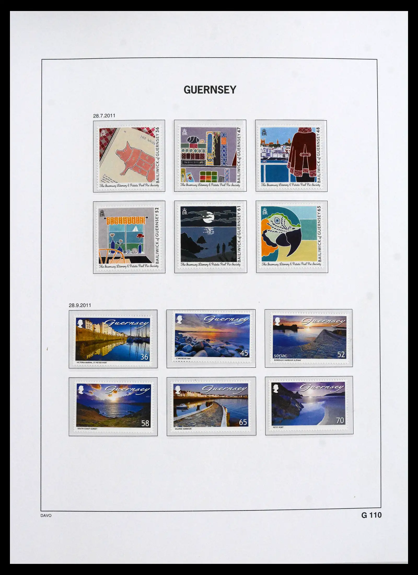 41666 0075 - Postzegelverzameling 41666 Guernsey 1941-2013.