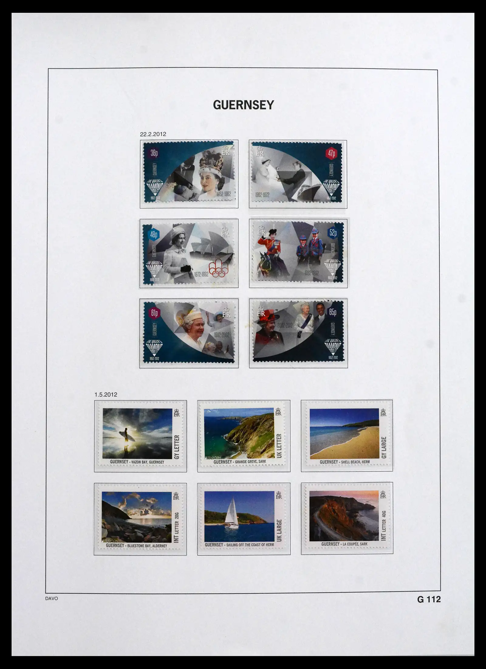 41666 0077 - Postzegelverzameling 41666 Guernsey 1941-2013.