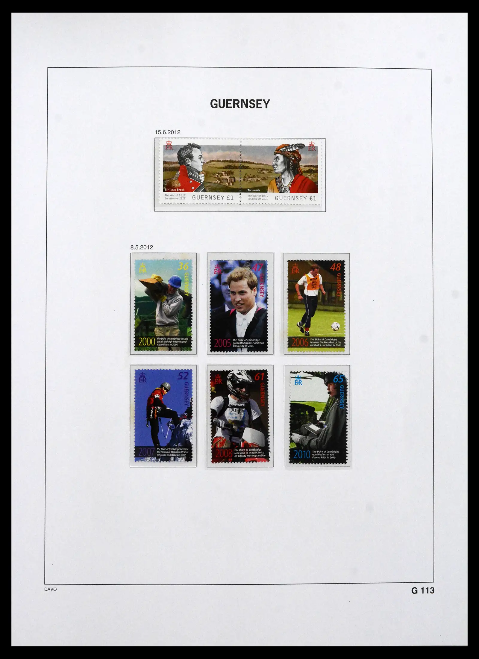 41666 0078 - Postzegelverzameling 41666 Guernsey 1941-2013.