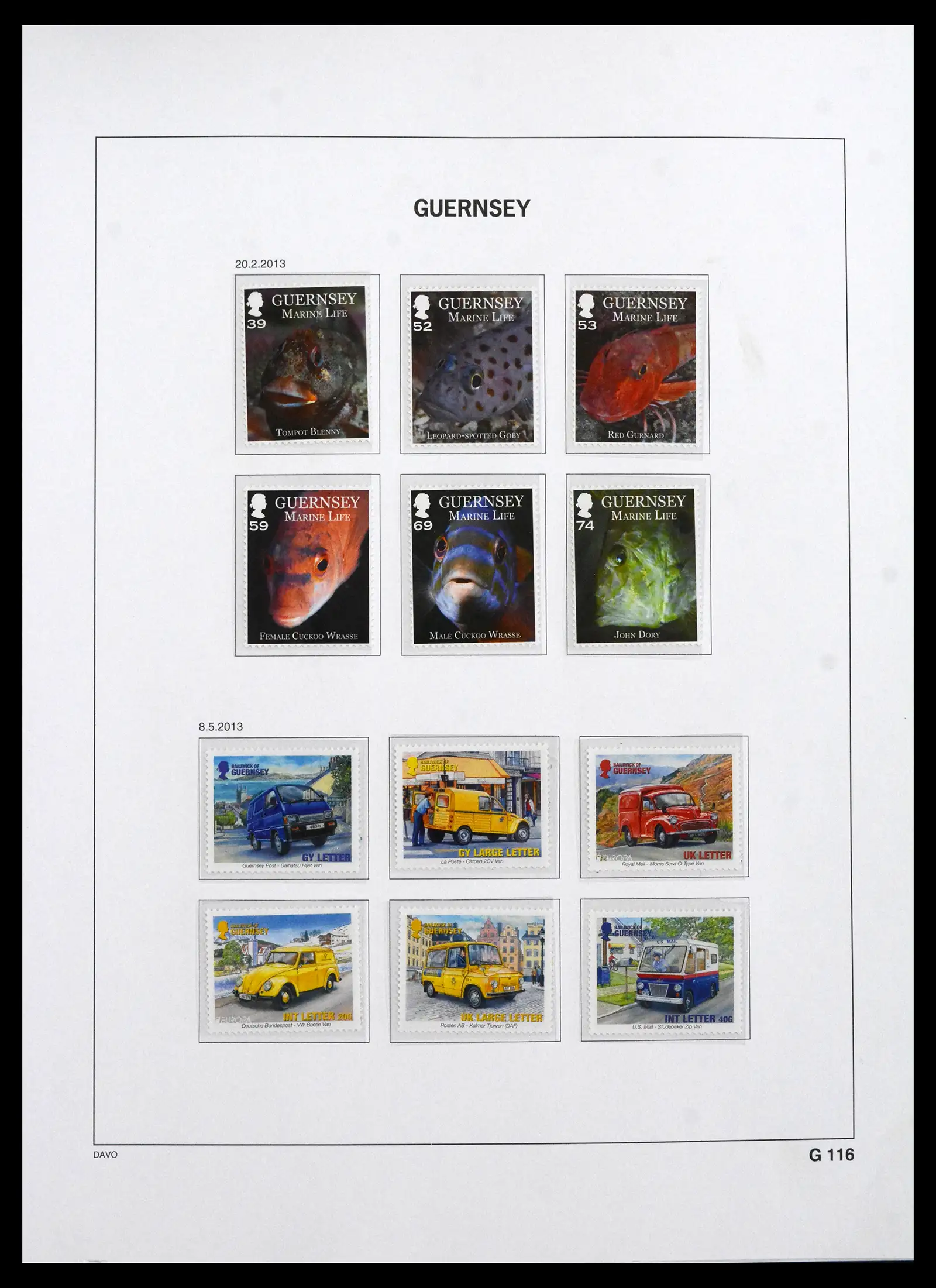 41666 0081 - Postzegelverzameling 41666 Guernsey 1941-2013.