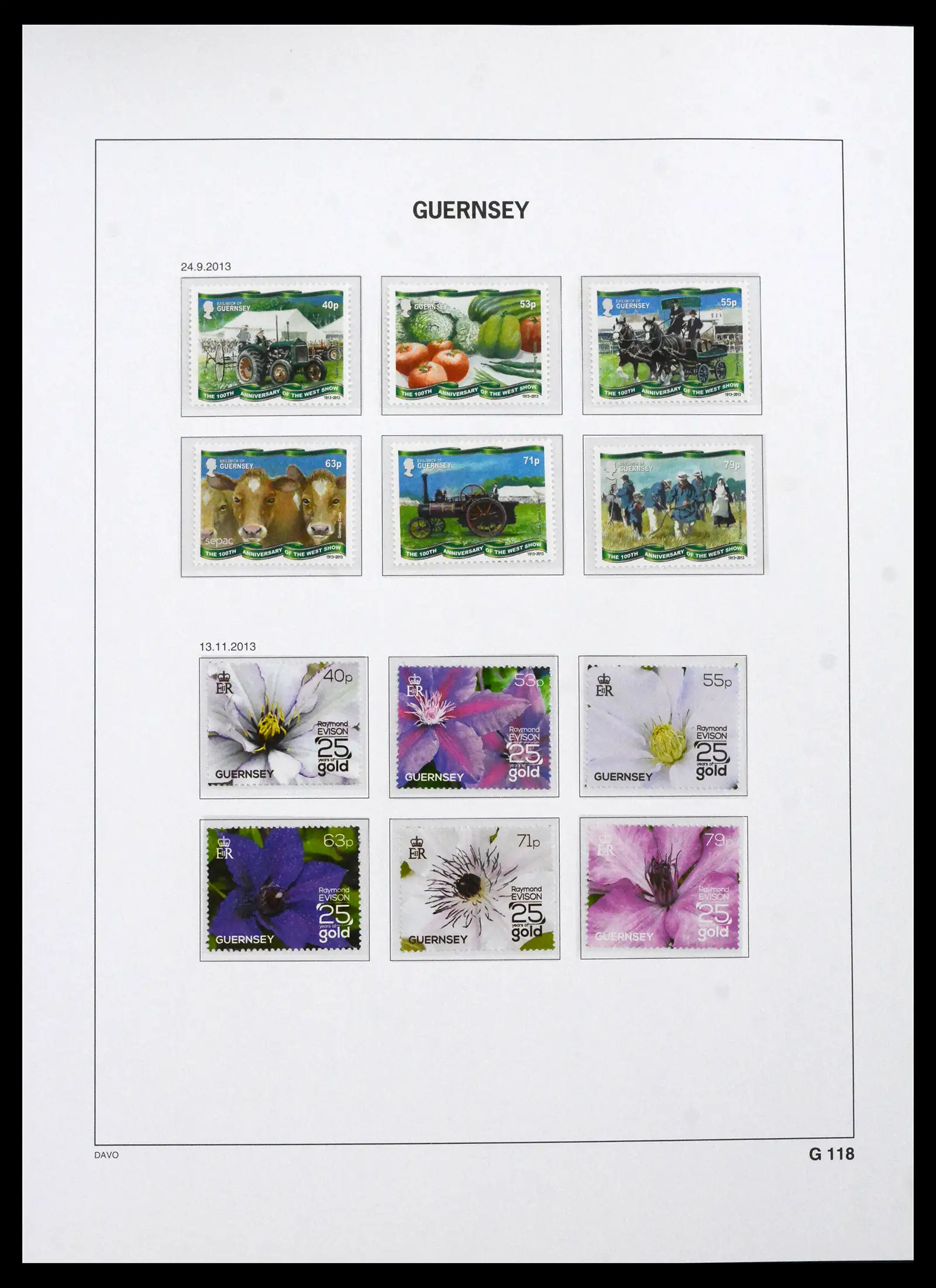 41666 0083 - Postzegelverzameling 41666 Guernsey 1941-2013.