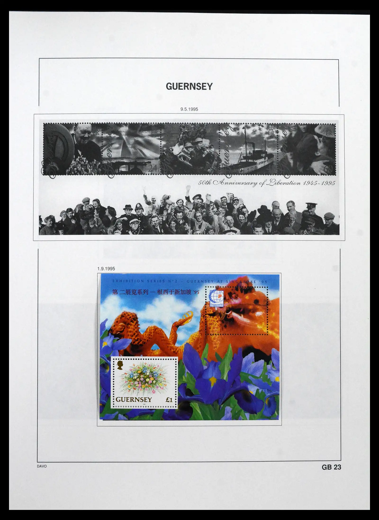 41666 0086 - Postzegelverzameling 41666 Guernsey 1941-2013.