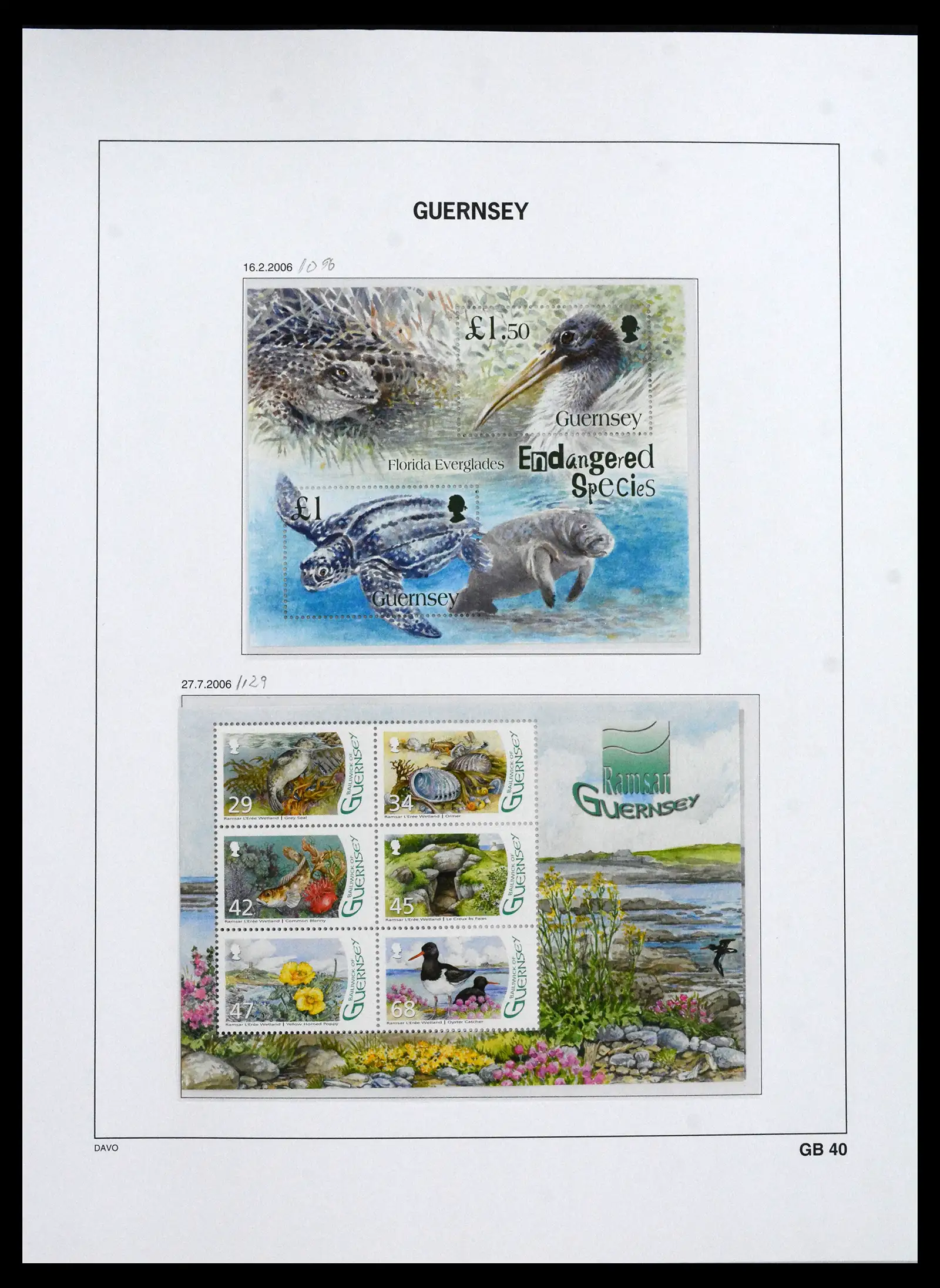 41666 0088 - Postzegelverzameling 41666 Guernsey 1941-2013.