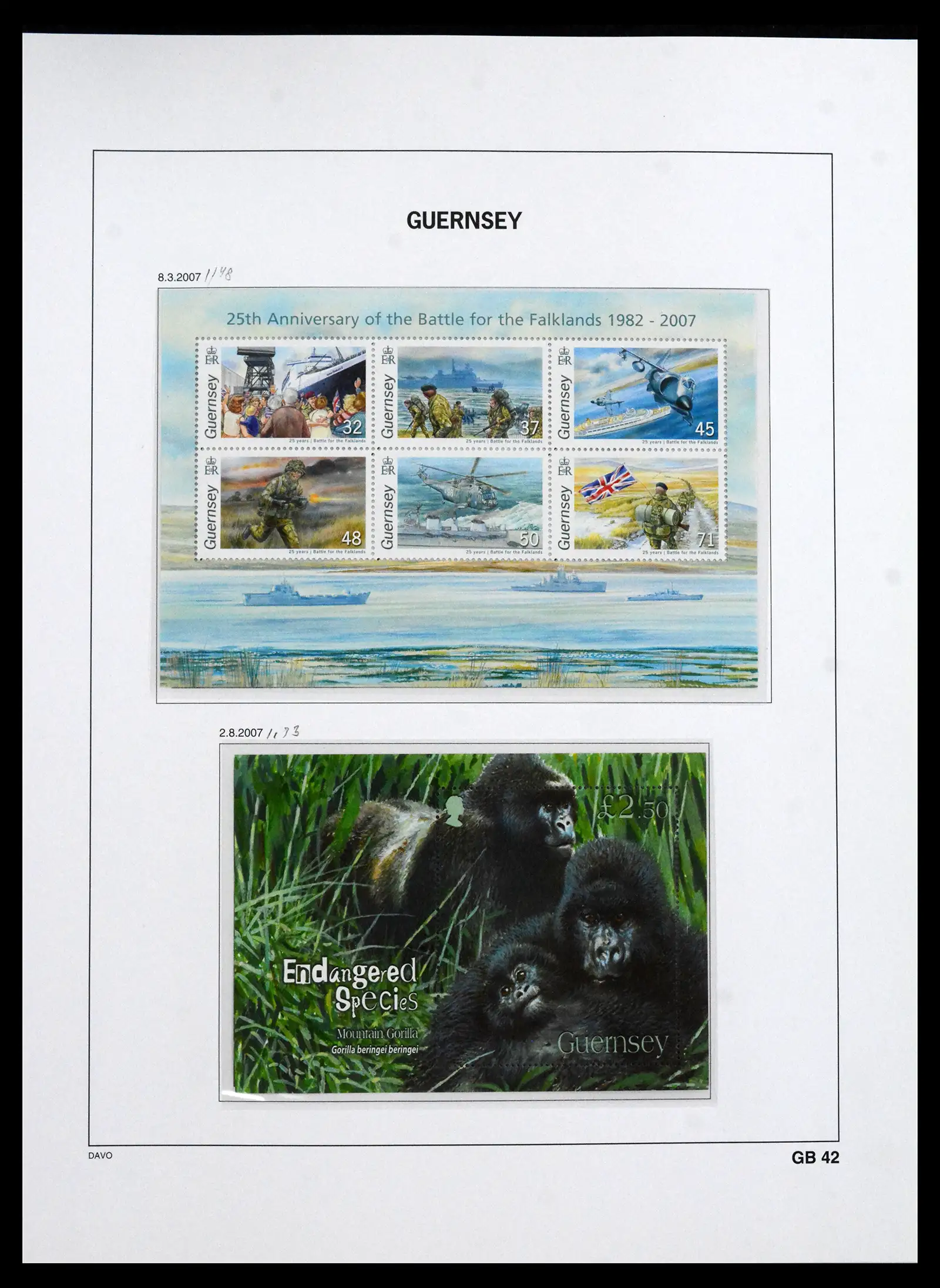 41666 0090 - Postzegelverzameling 41666 Guernsey 1941-2013.