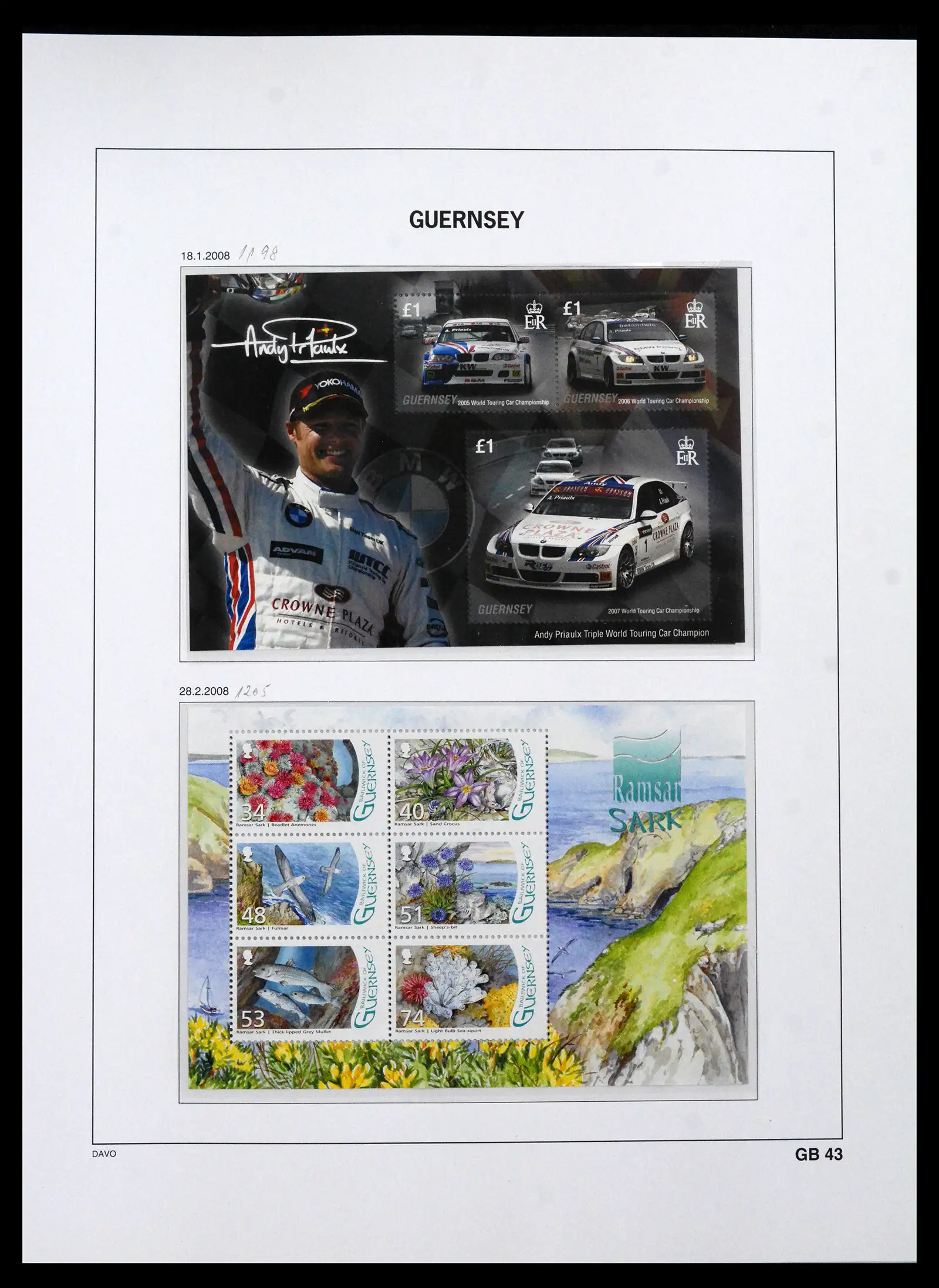 41666 0091 - Postzegelverzameling 41666 Guernsey 1941-2013.