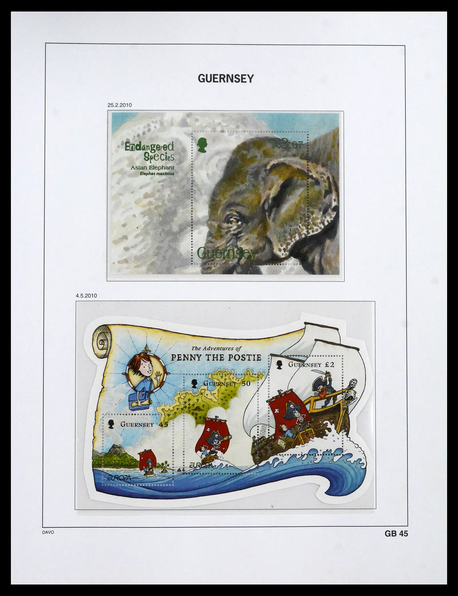 41666 0093 - Postzegelverzameling 41666 Guernsey 1941-2013.