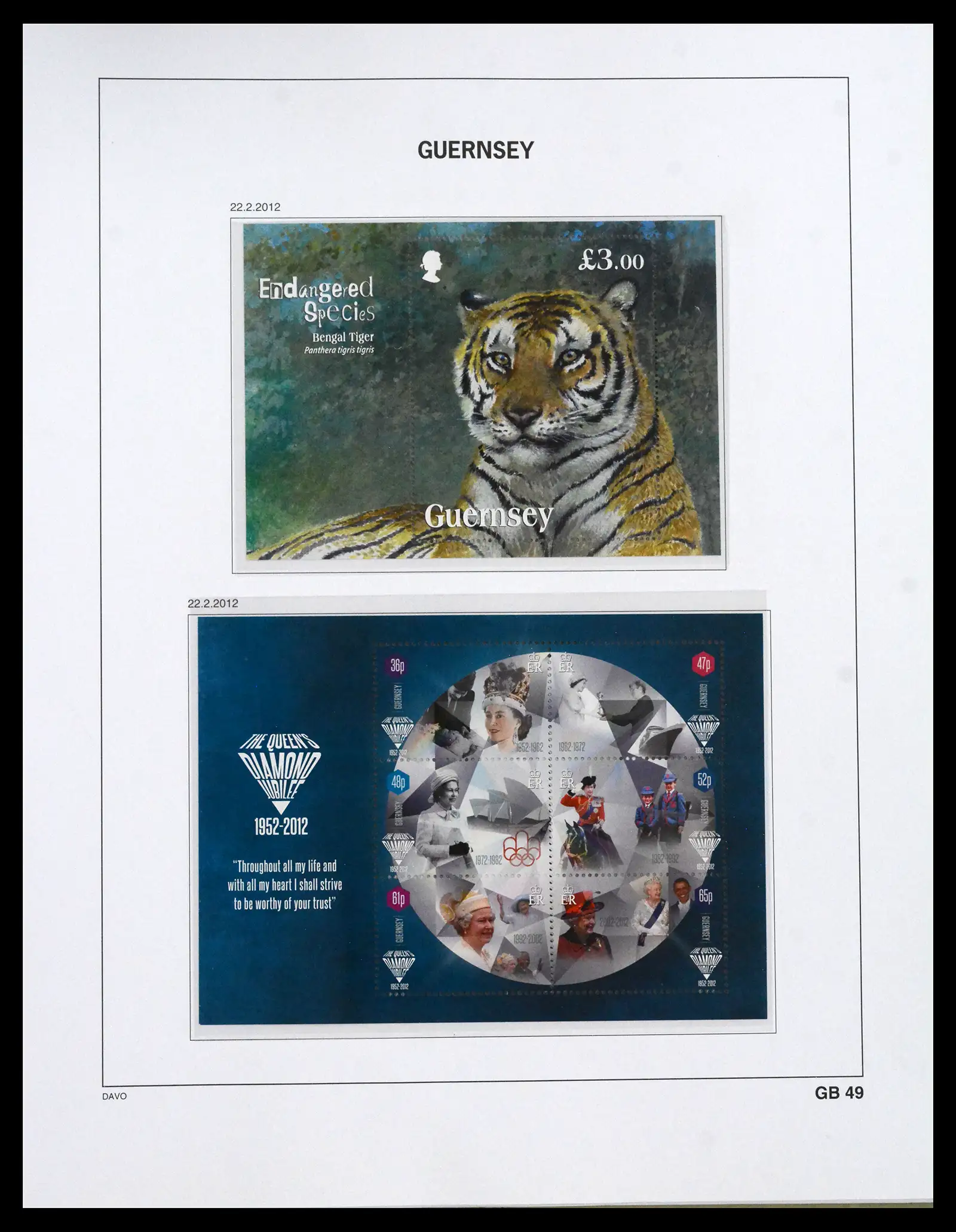 41666 0097 - Postzegelverzameling 41666 Guernsey 1941-2013.