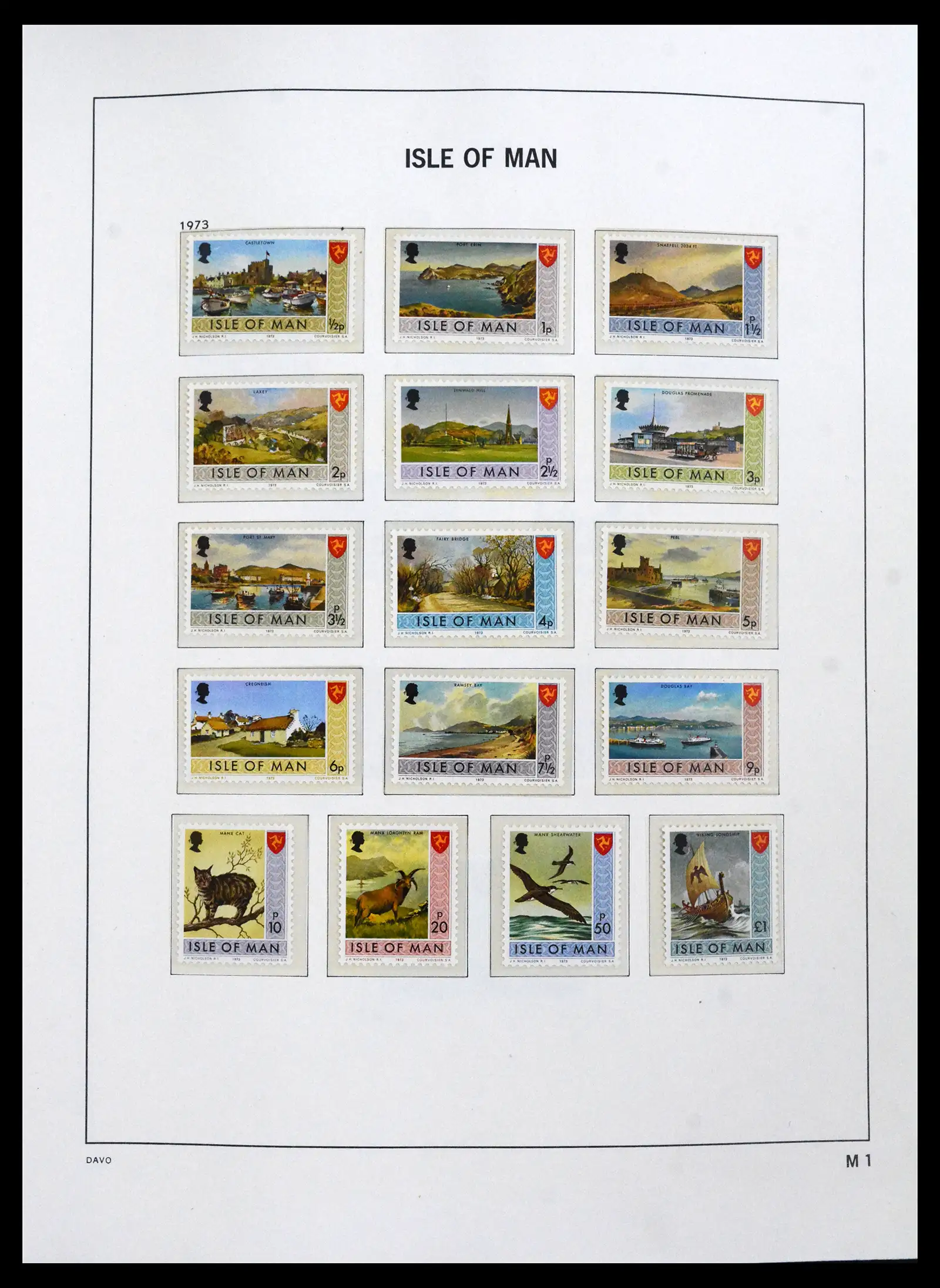 41667 0001 - Stamp collection 41667 Isle of Man complete 1973-2000.