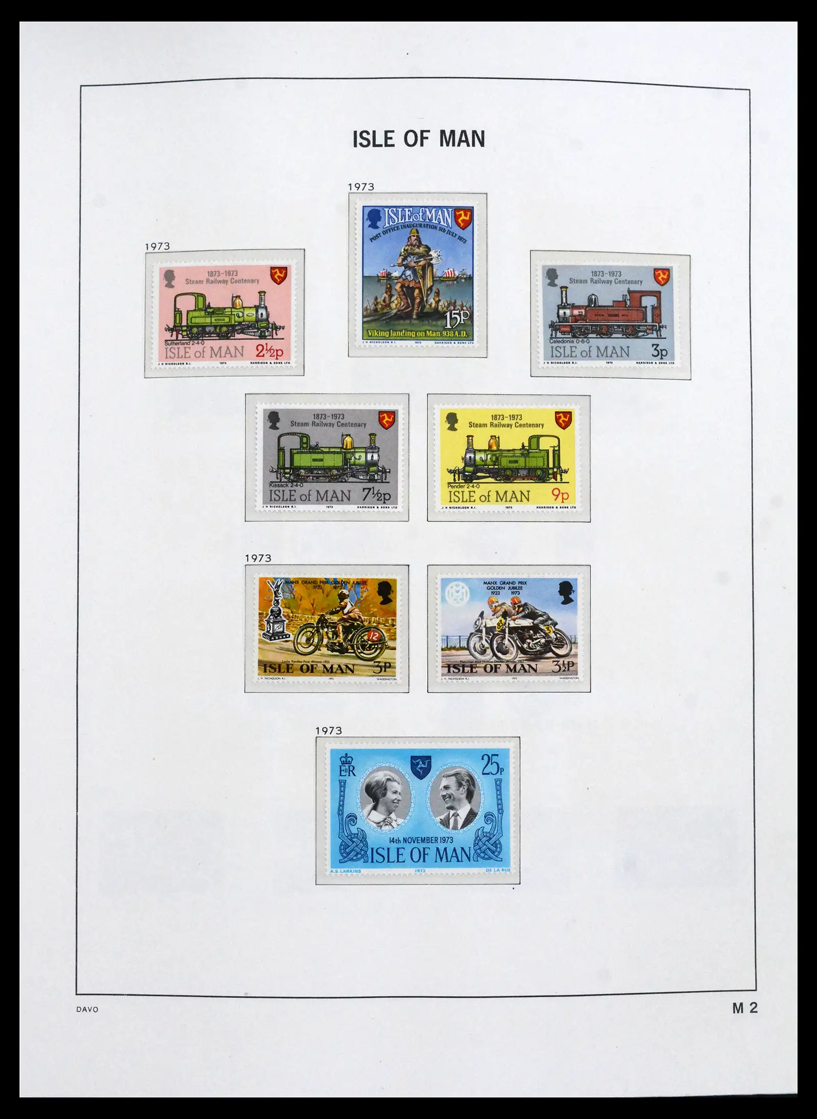 41667 0002 - Stamp collection 41667 Isle of Man complete 1973-2000.