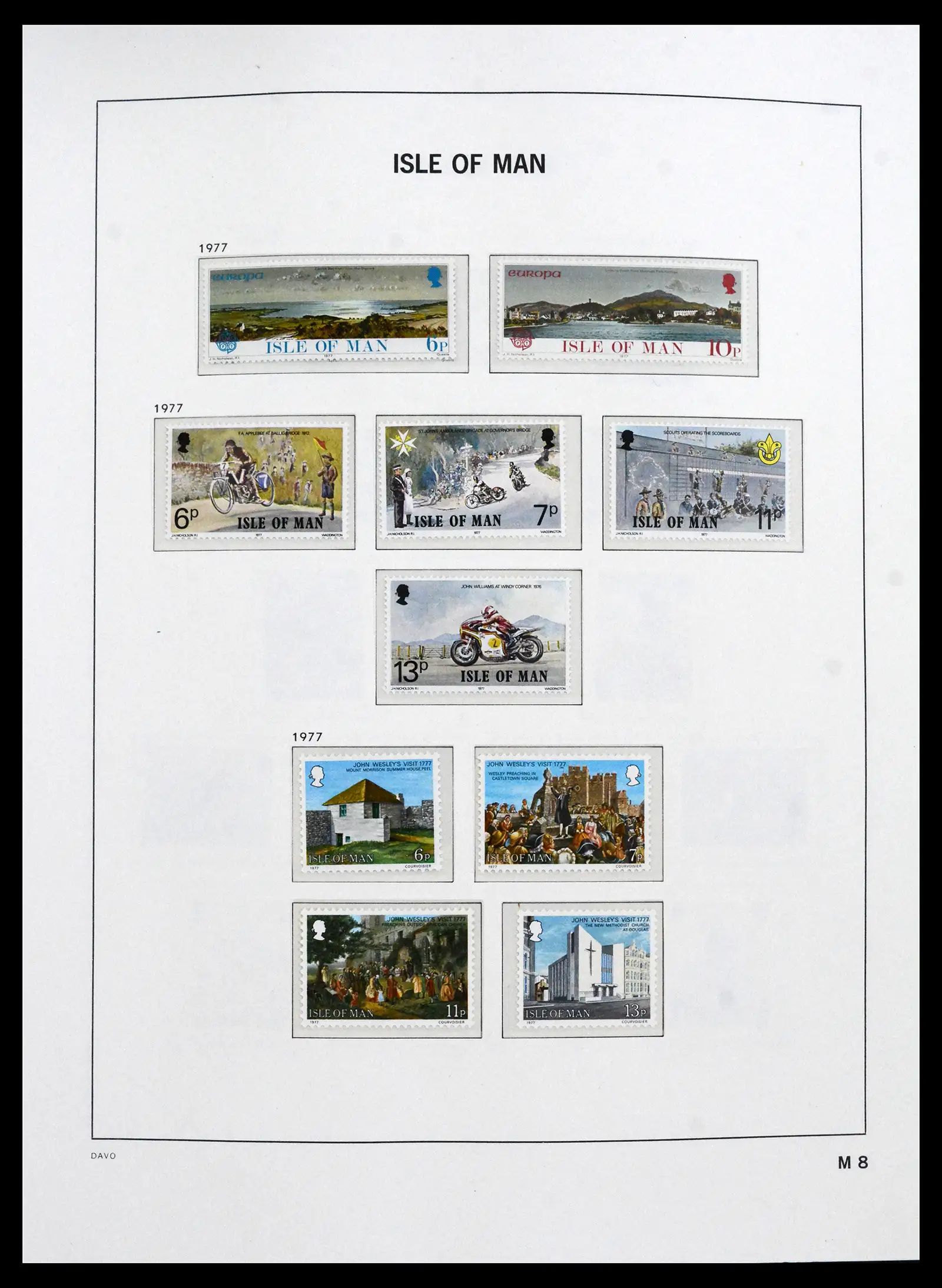 41667 0008 - Stamp collection 41667 Isle of Man complete 1973-2000.