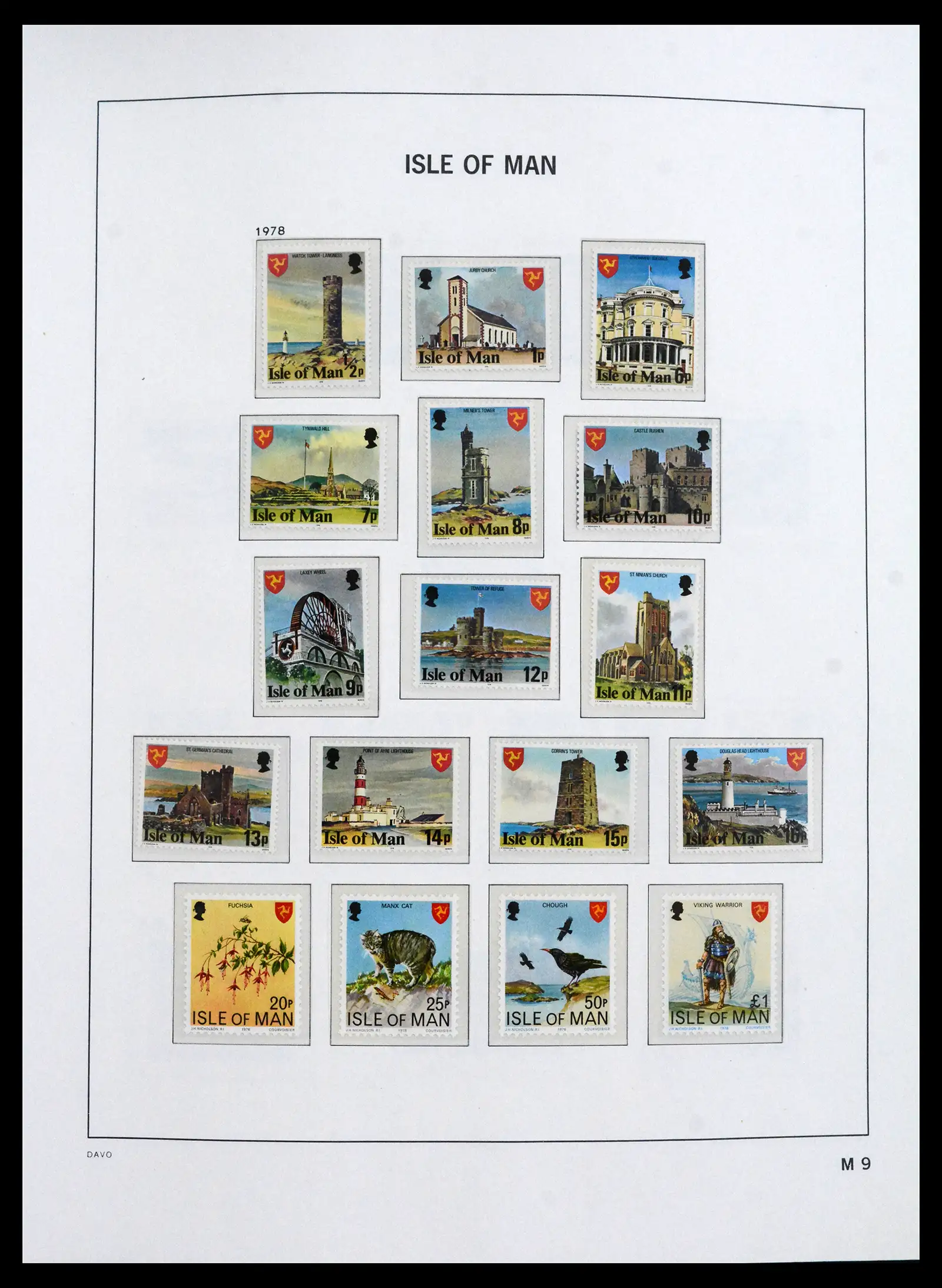 41667 0009 - Stamp collection 41667 Isle of Man complete 1973-2000.