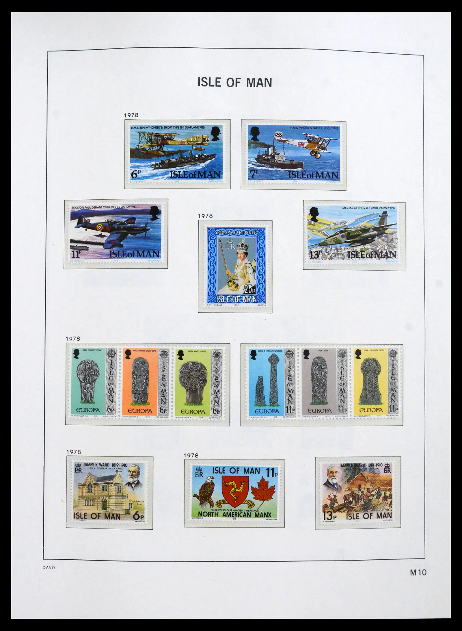41667 0010 - Stamp collection 41667 Isle of Man complete 1973-2000.