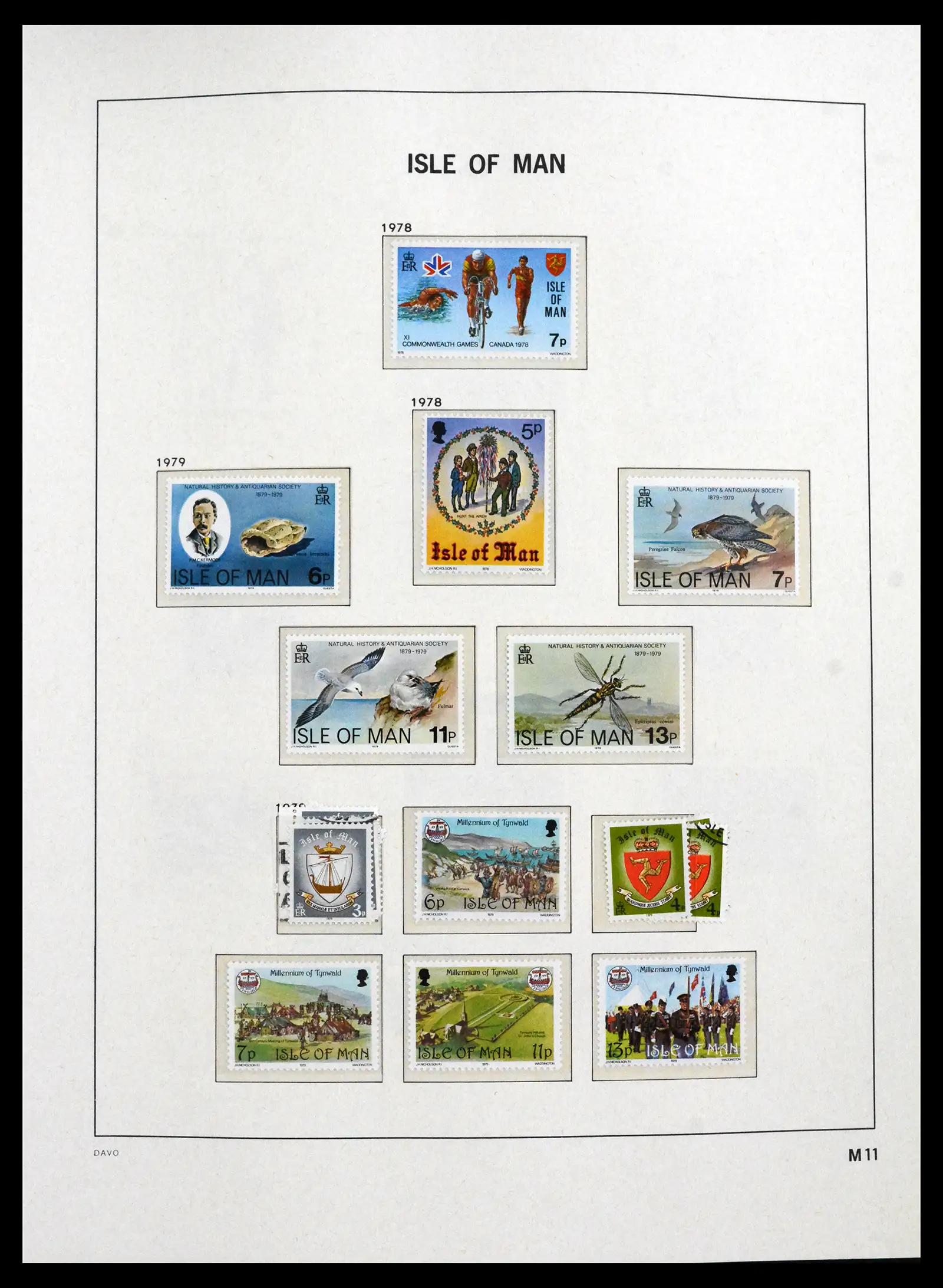 41667 0011 - Stamp collection 41667 Isle of Man complete 1973-2000.