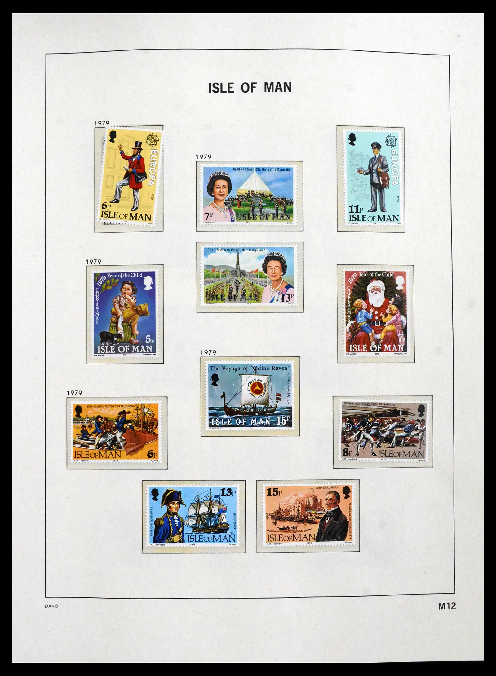 41667 0012 - Stamp collection 41667 Isle of Man complete 1973-2000.