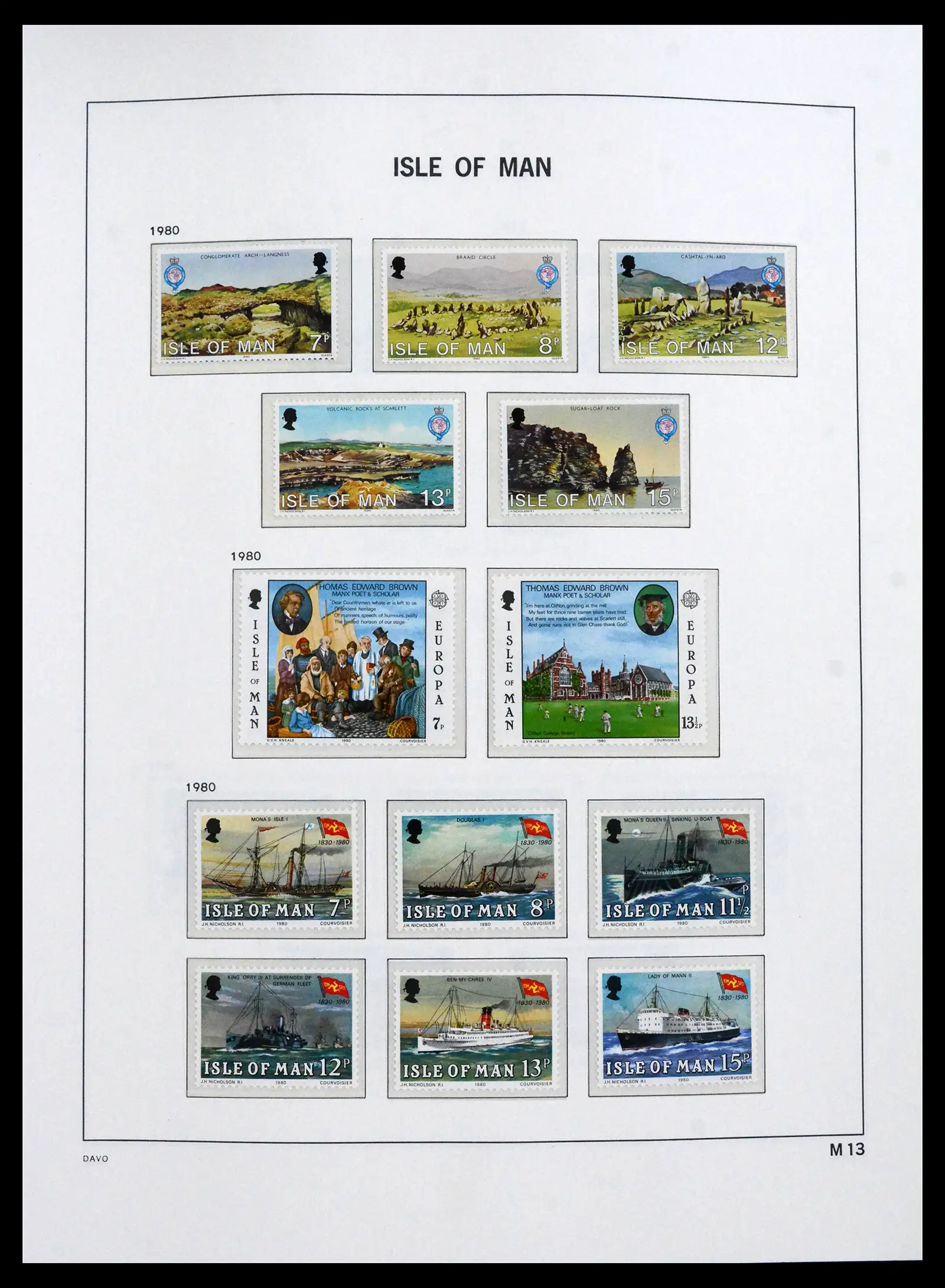 41667 0013 - Stamp collection 41667 Isle of Man complete 1973-2000.