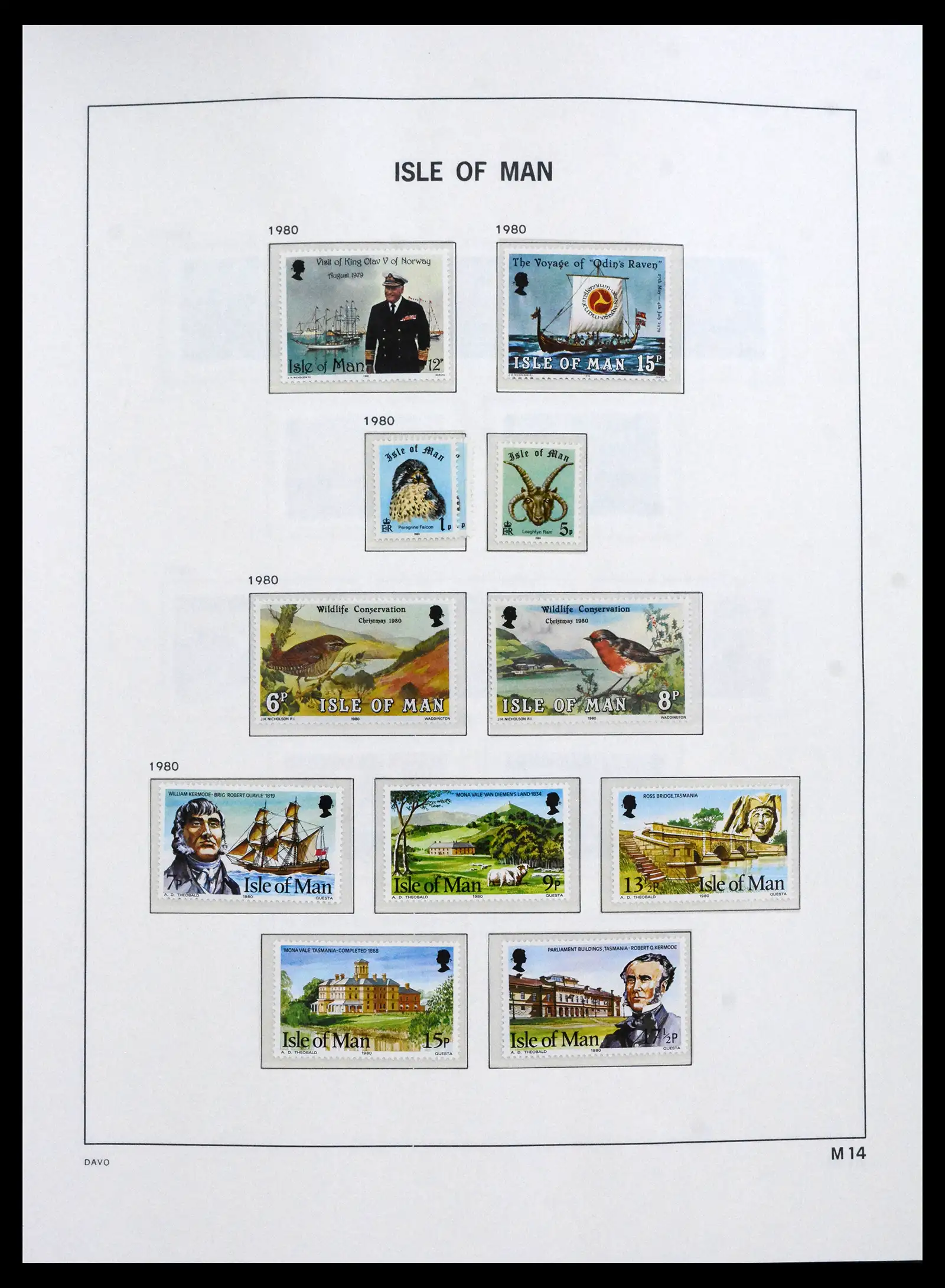 41667 0014 - Stamp collection 41667 Isle of Man complete 1973-2000.
