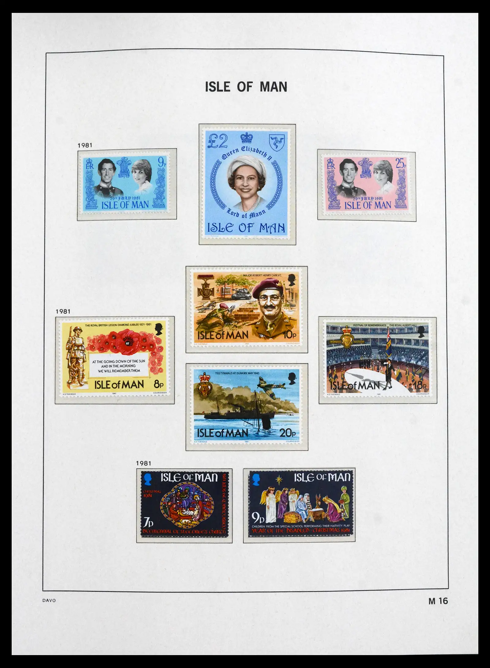 41667 0016 - Stamp collection 41667 Isle of Man complete 1973-2000.