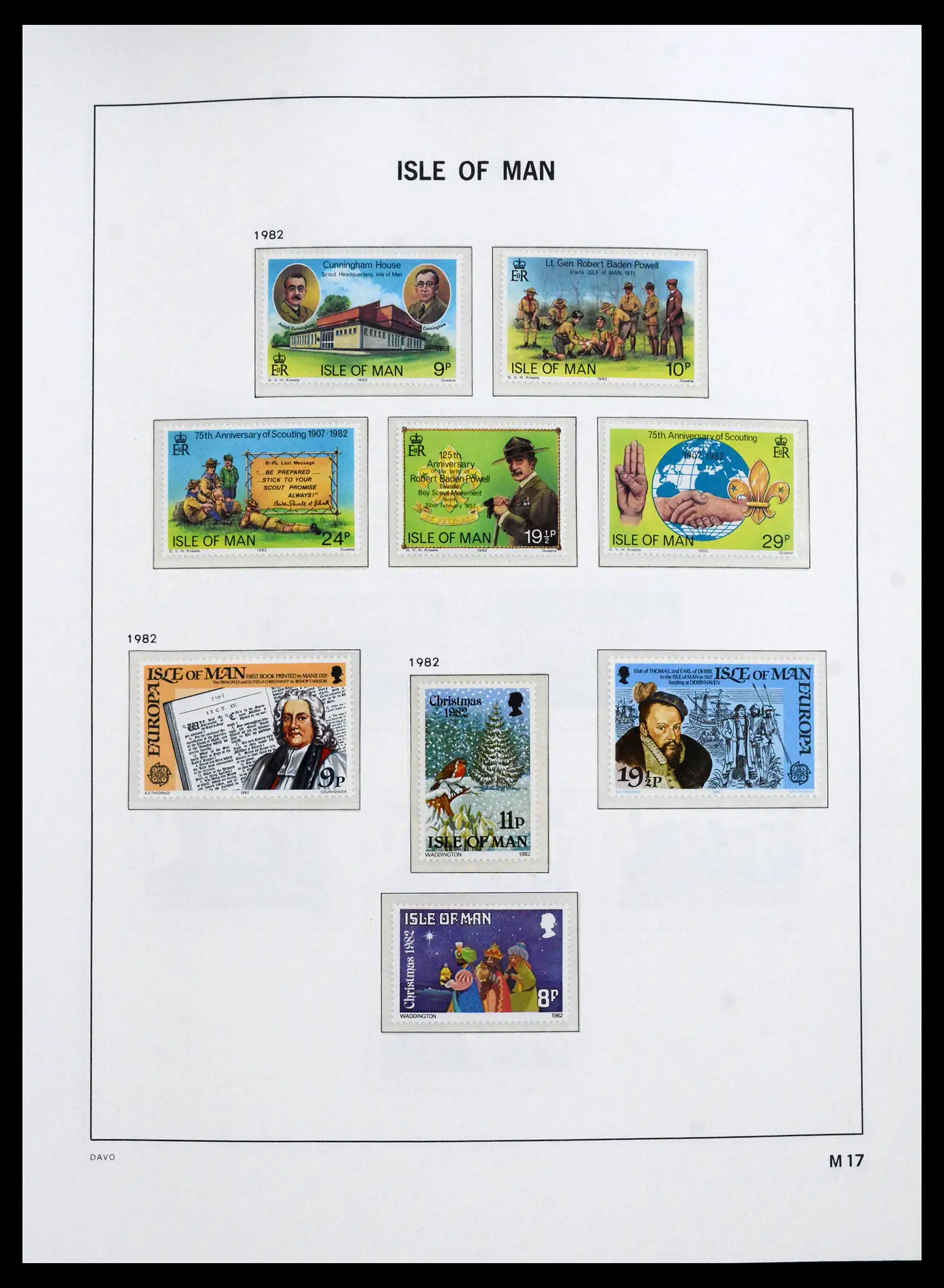 41667 0017 - Stamp collection 41667 Isle of Man complete 1973-2000.