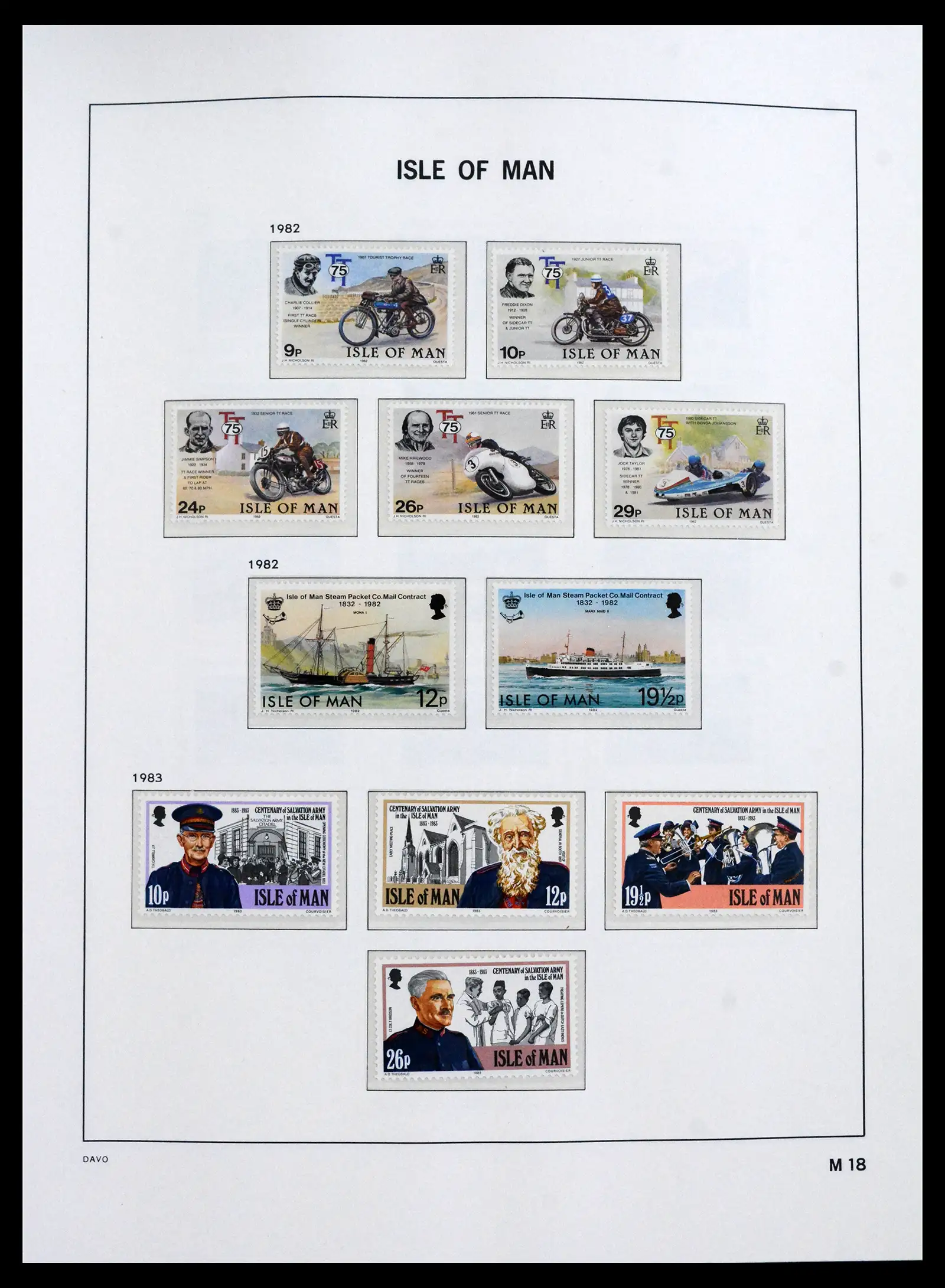 41667 0018 - Stamp collection 41667 Isle of Man complete 1973-2000.