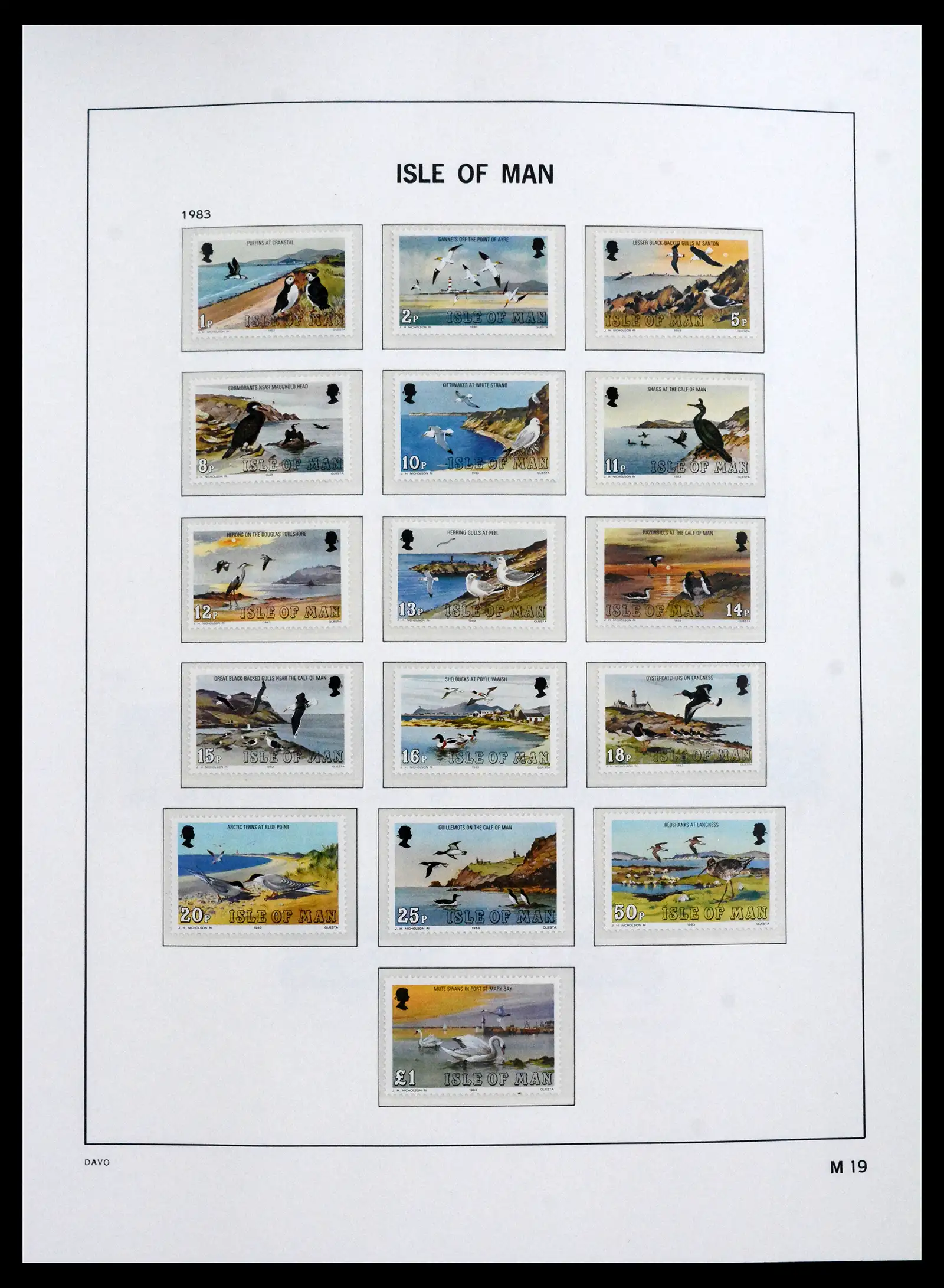 41667 0019 - Stamp collection 41667 Isle of Man complete 1973-2000.