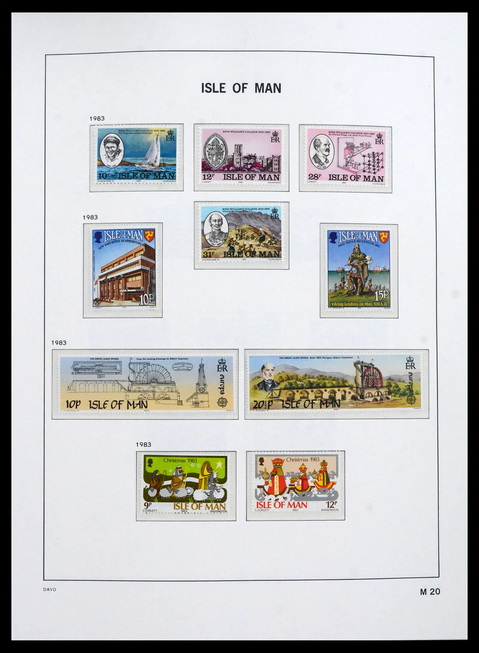 41667 0020 - Stamp collection 41667 Isle of Man complete 1973-2000.