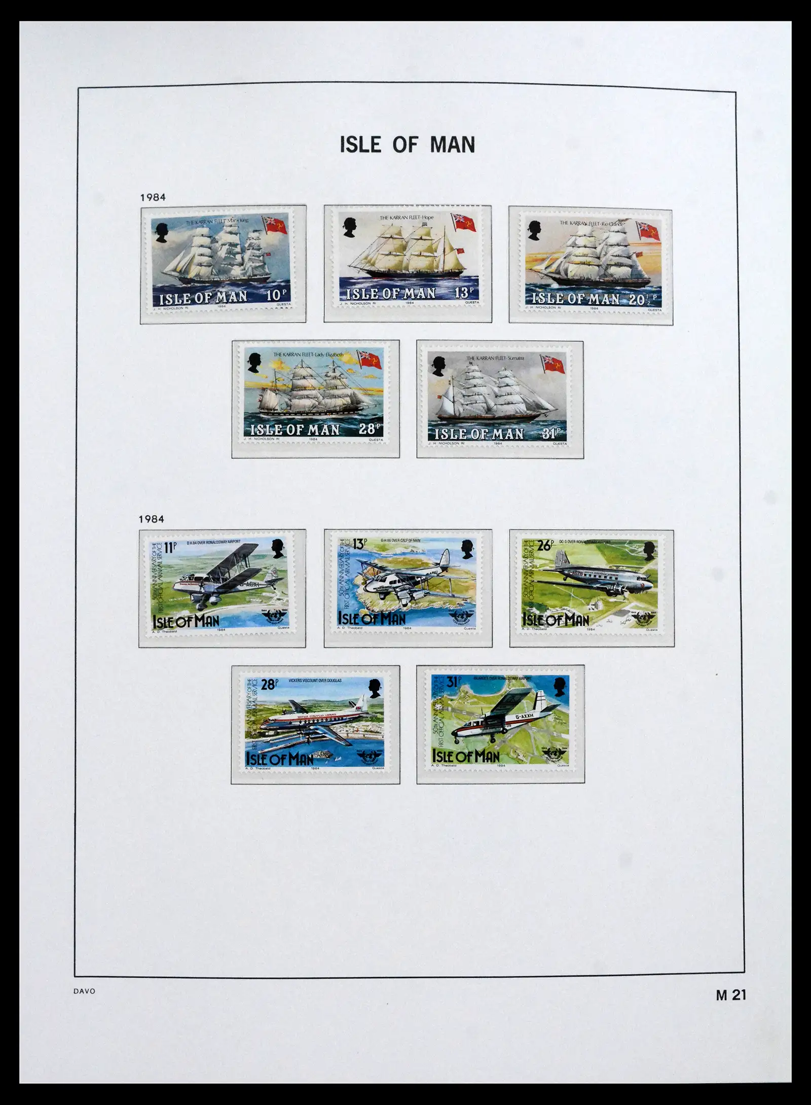 41667 0021 - Stamp collection 41667 Isle of Man complete 1973-2000.