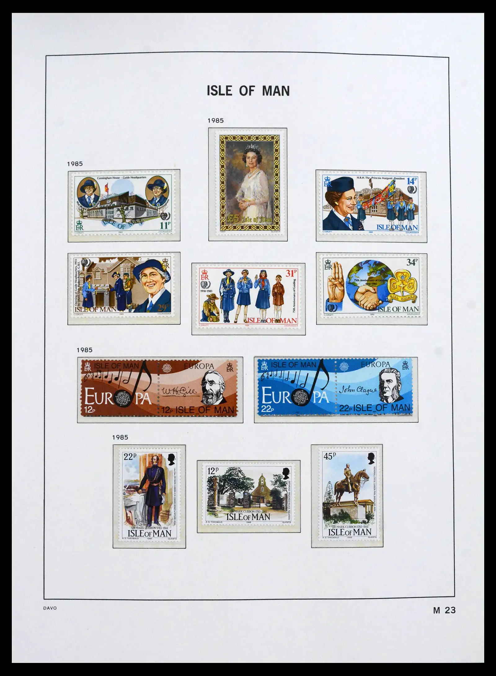 41667 0023 - Stamp collection 41667 Isle of Man complete 1973-2000.