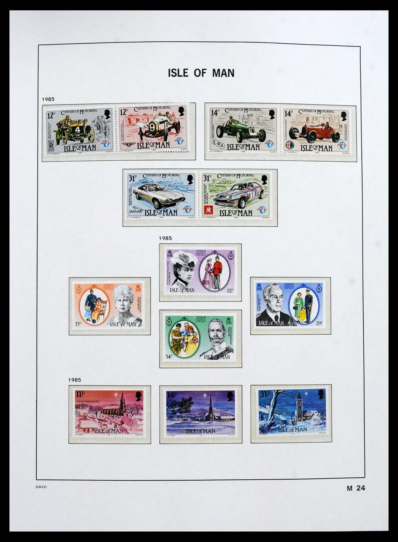 41667 0024 - Stamp collection 41667 Isle of Man complete 1973-2000.