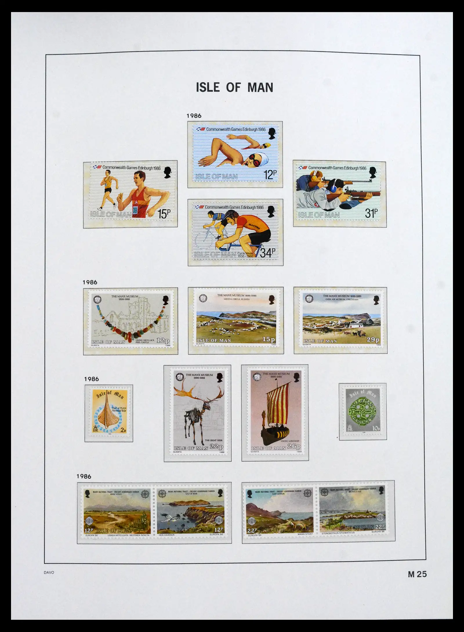 41667 0025 - Stamp collection 41667 Isle of Man complete 1973-2000.