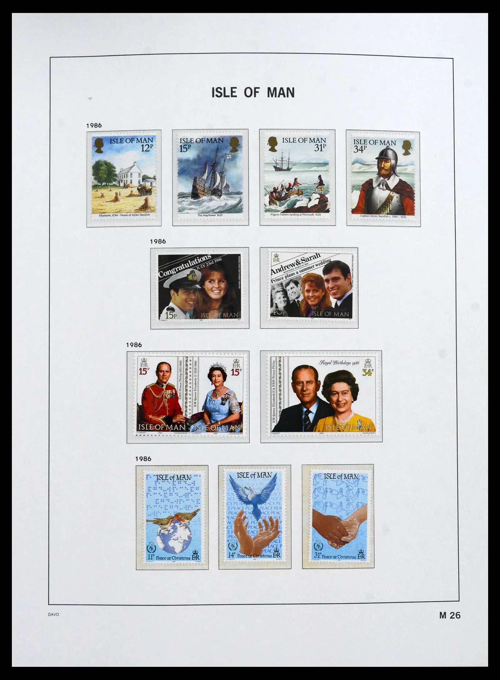 41667 0026 - Stamp collection 41667 Isle of Man complete 1973-2000.