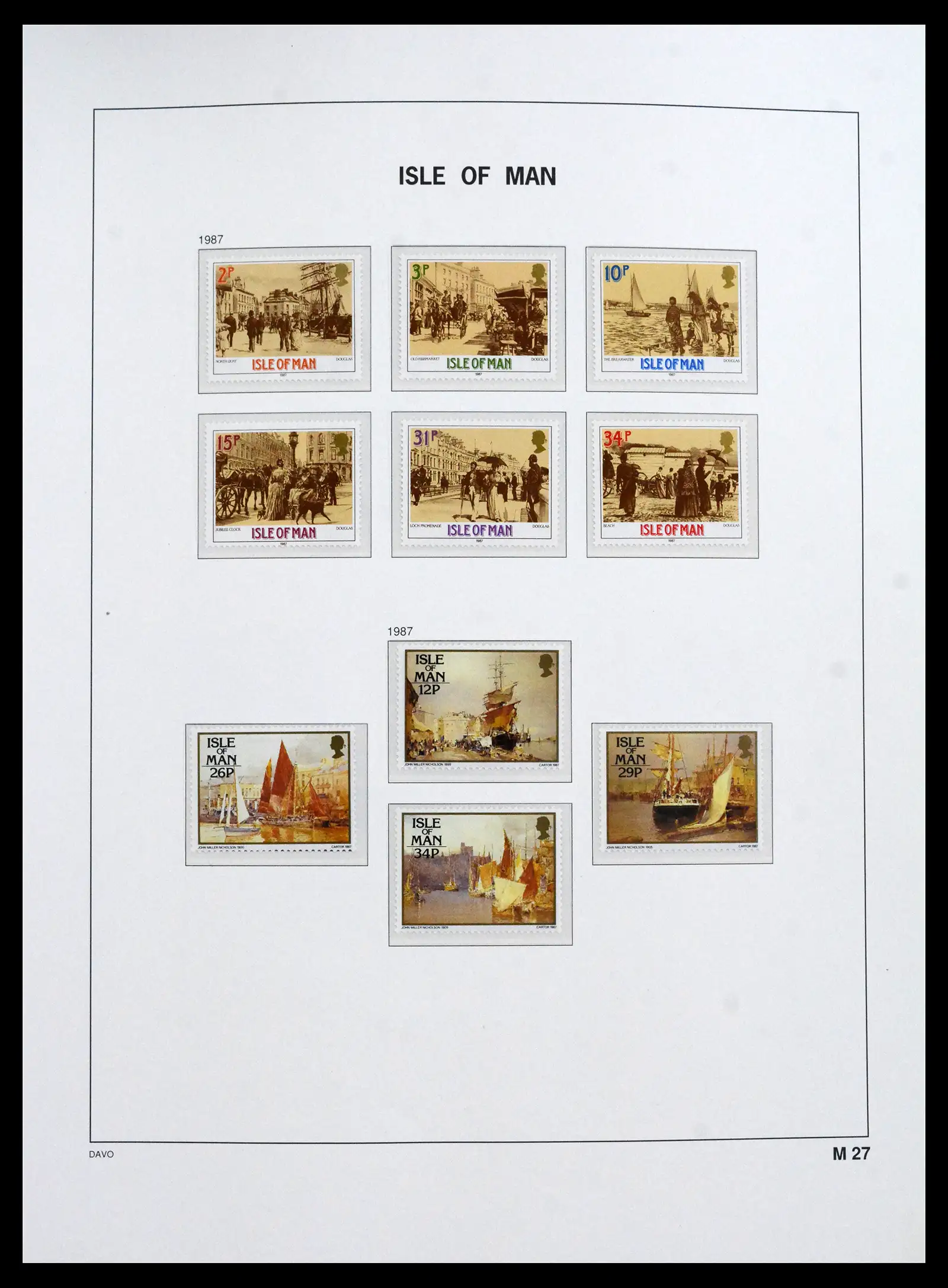 41667 0027 - Stamp collection 41667 Isle of Man complete 1973-2000.