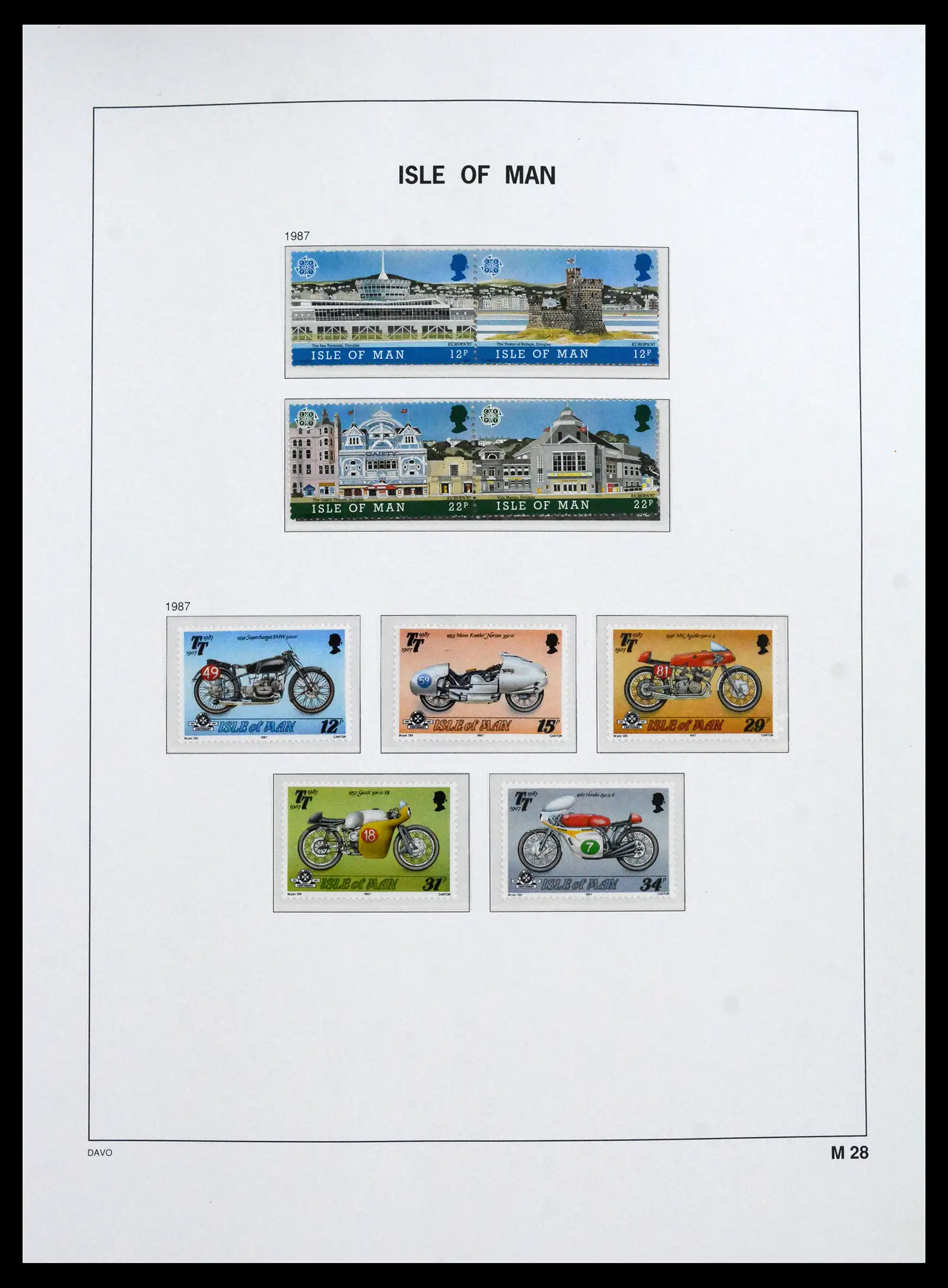 41667 0028 - Stamp collection 41667 Isle of Man complete 1973-2000.