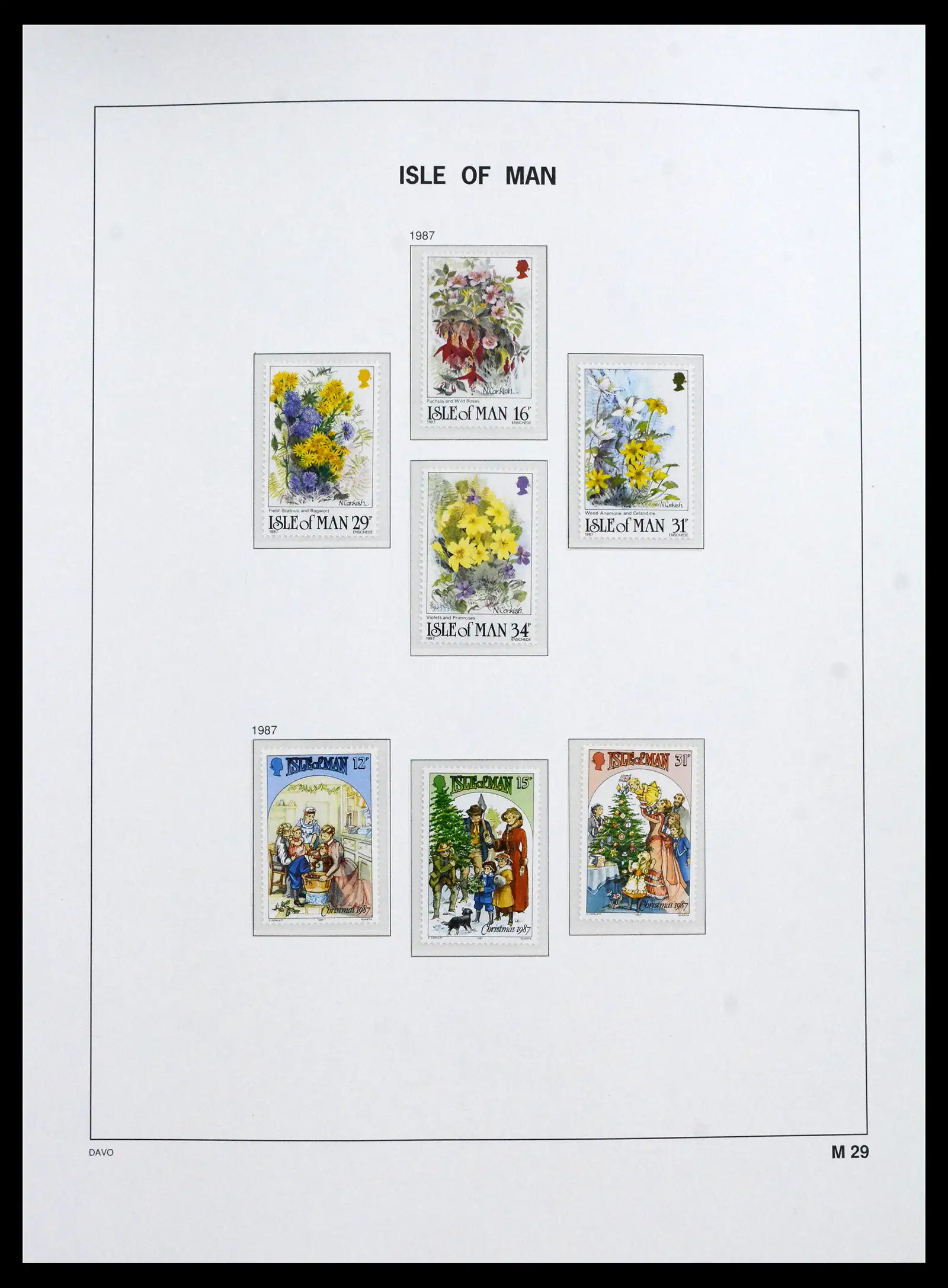 41667 0029 - Stamp collection 41667 Isle of Man complete 1973-2000.