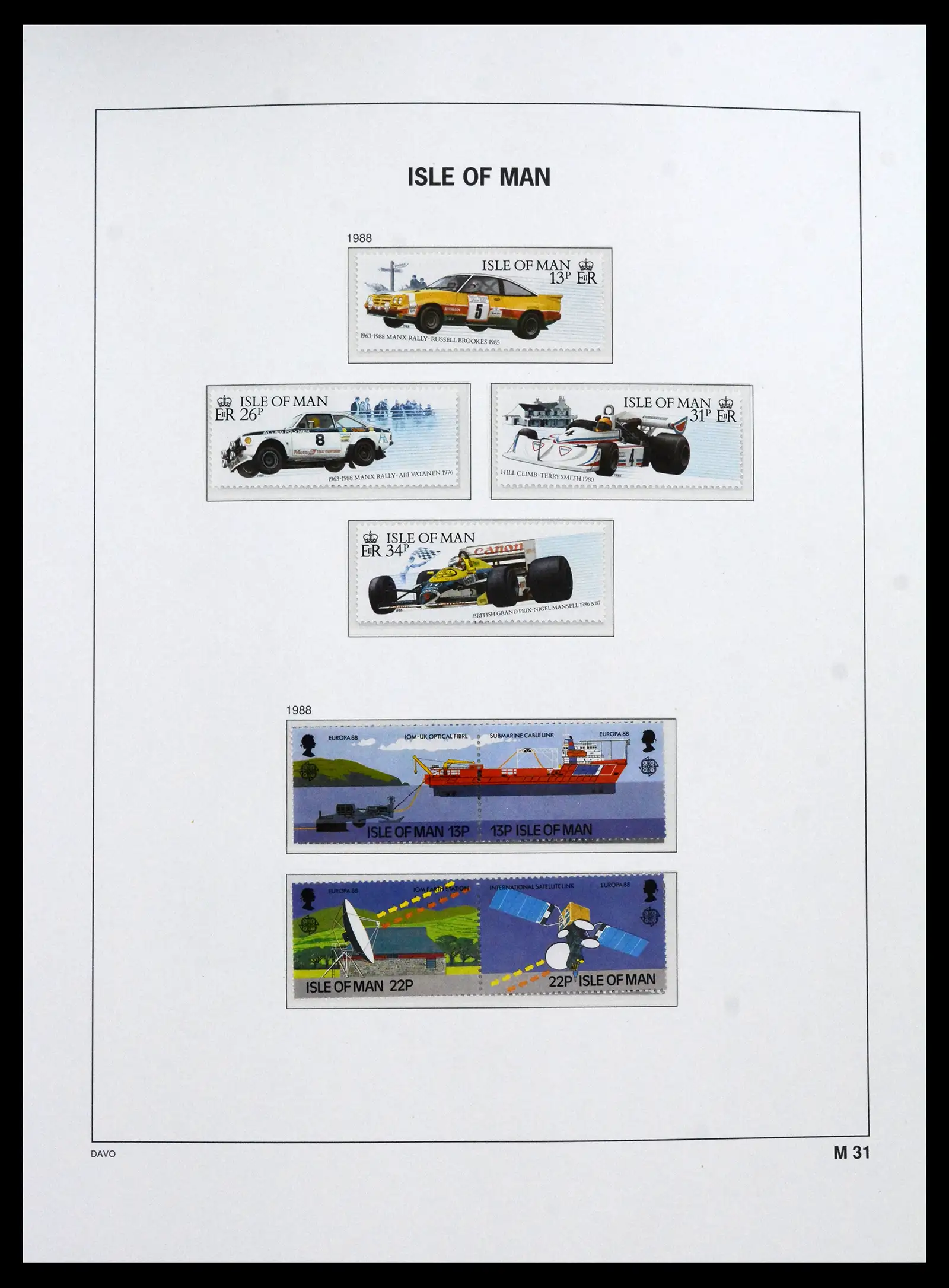 41667 0031 - Stamp collection 41667 Isle of Man complete 1973-2000.