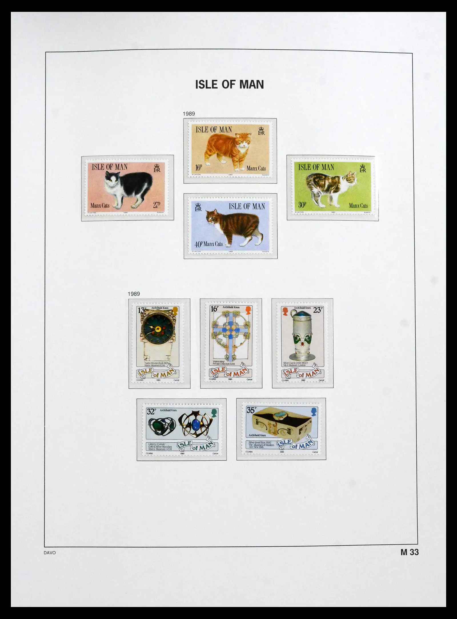 41667 0033 - Stamp collection 41667 Isle of Man complete 1973-2000.