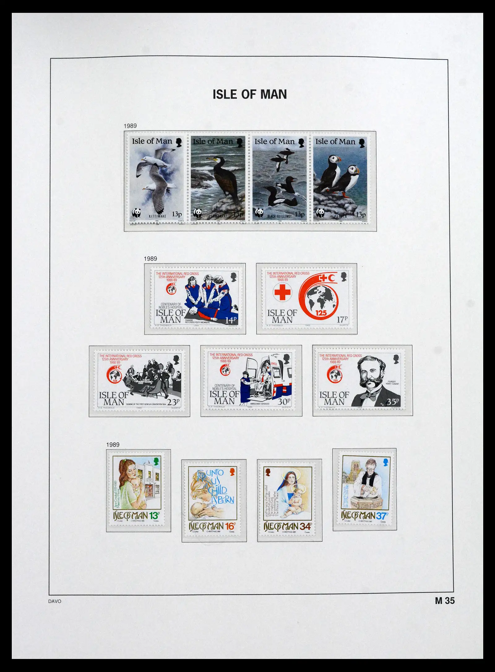 41667 0035 - Stamp collection 41667 Isle of Man complete 1973-2000.