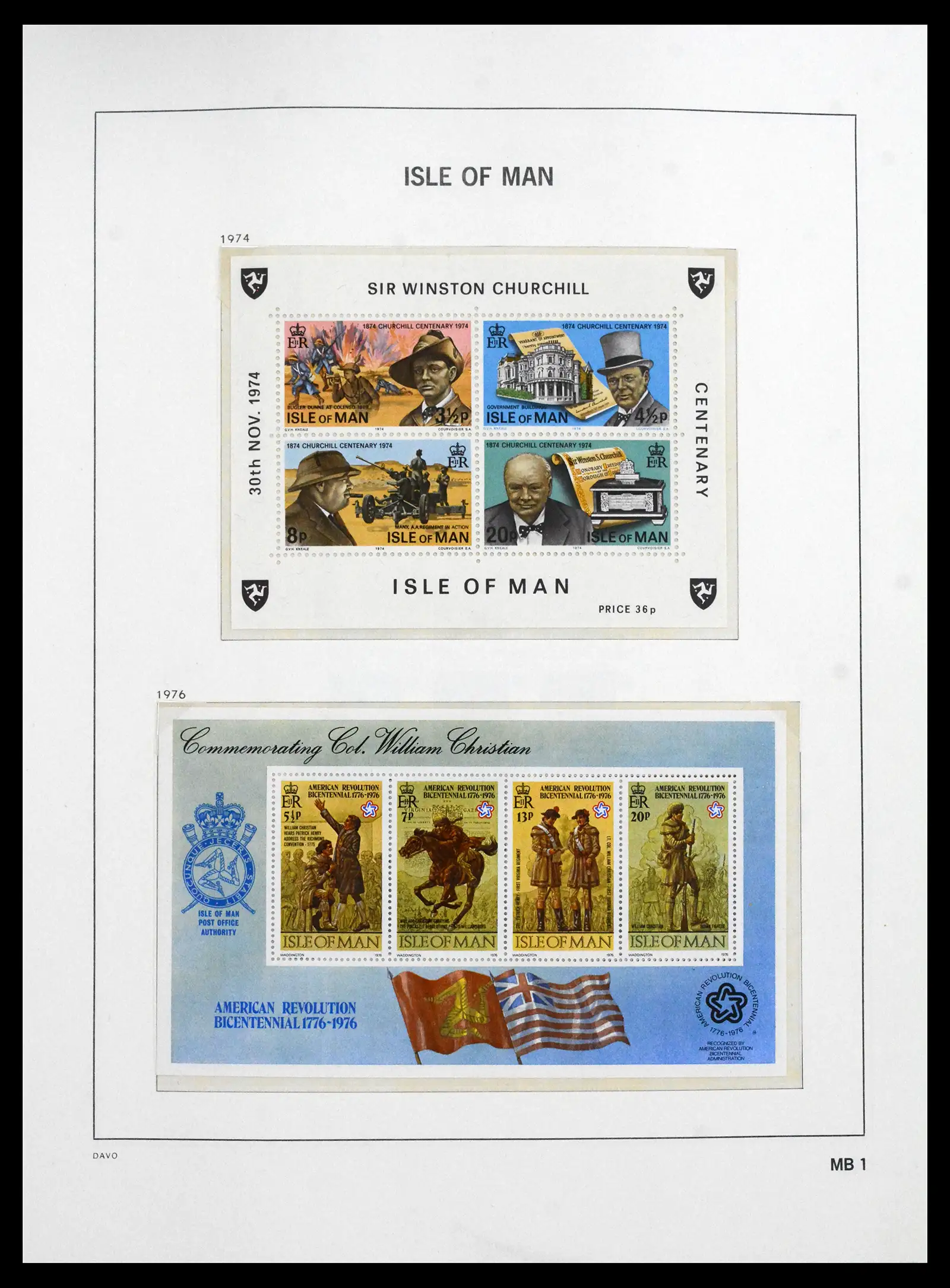 41667 0036 - Stamp collection 41667 Isle of Man complete 1973-2000.