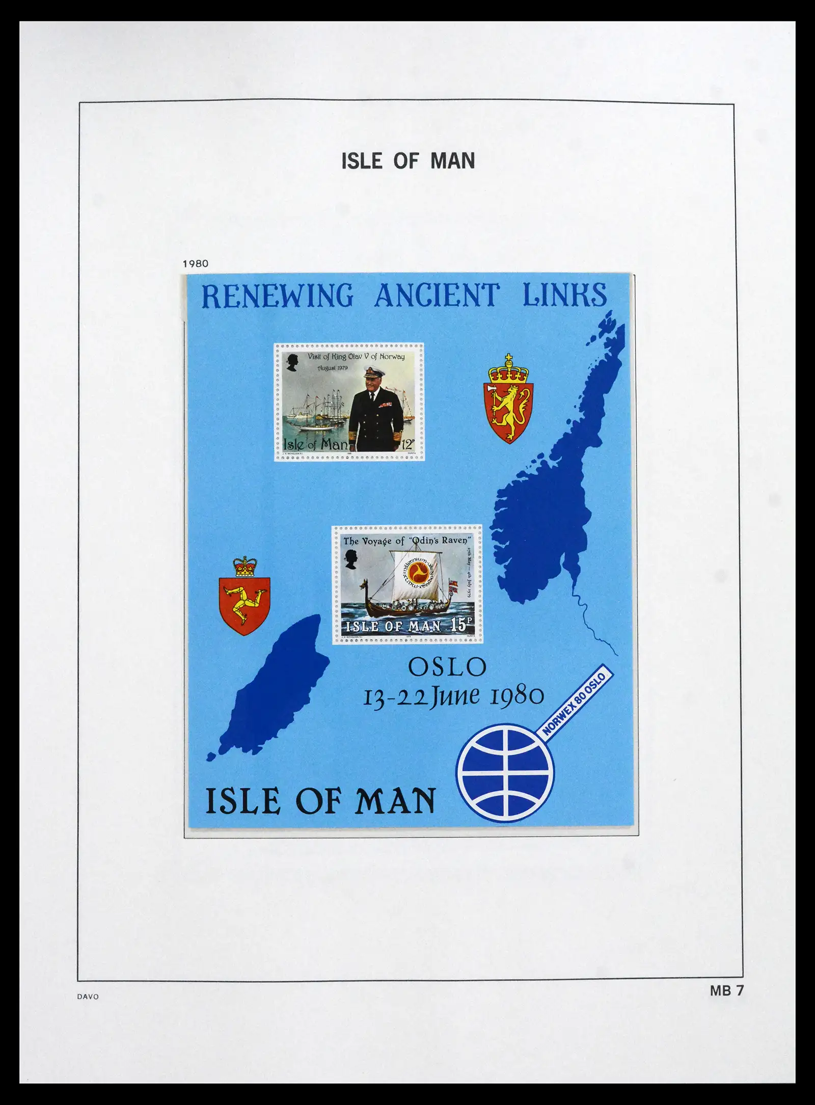 41667 0042 - Stamp collection 41667 Isle of Man complete 1973-2000.