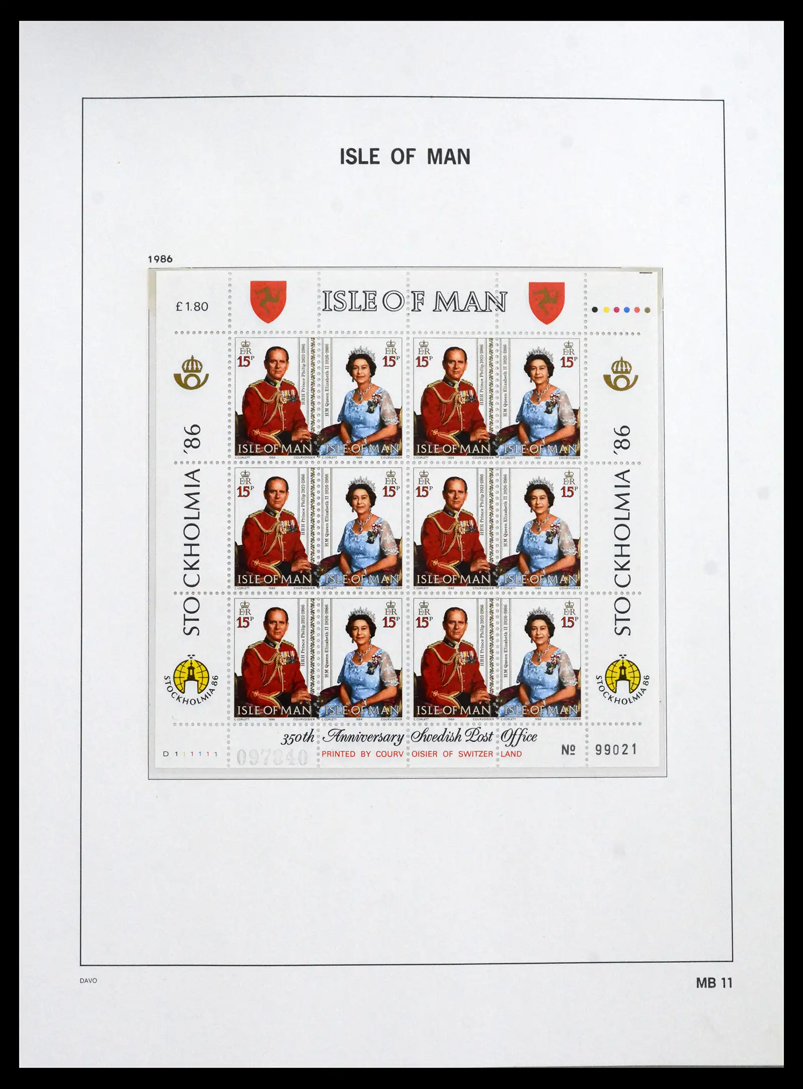 41667 0046 - Stamp collection 41667 Isle of Man complete 1973-2000.