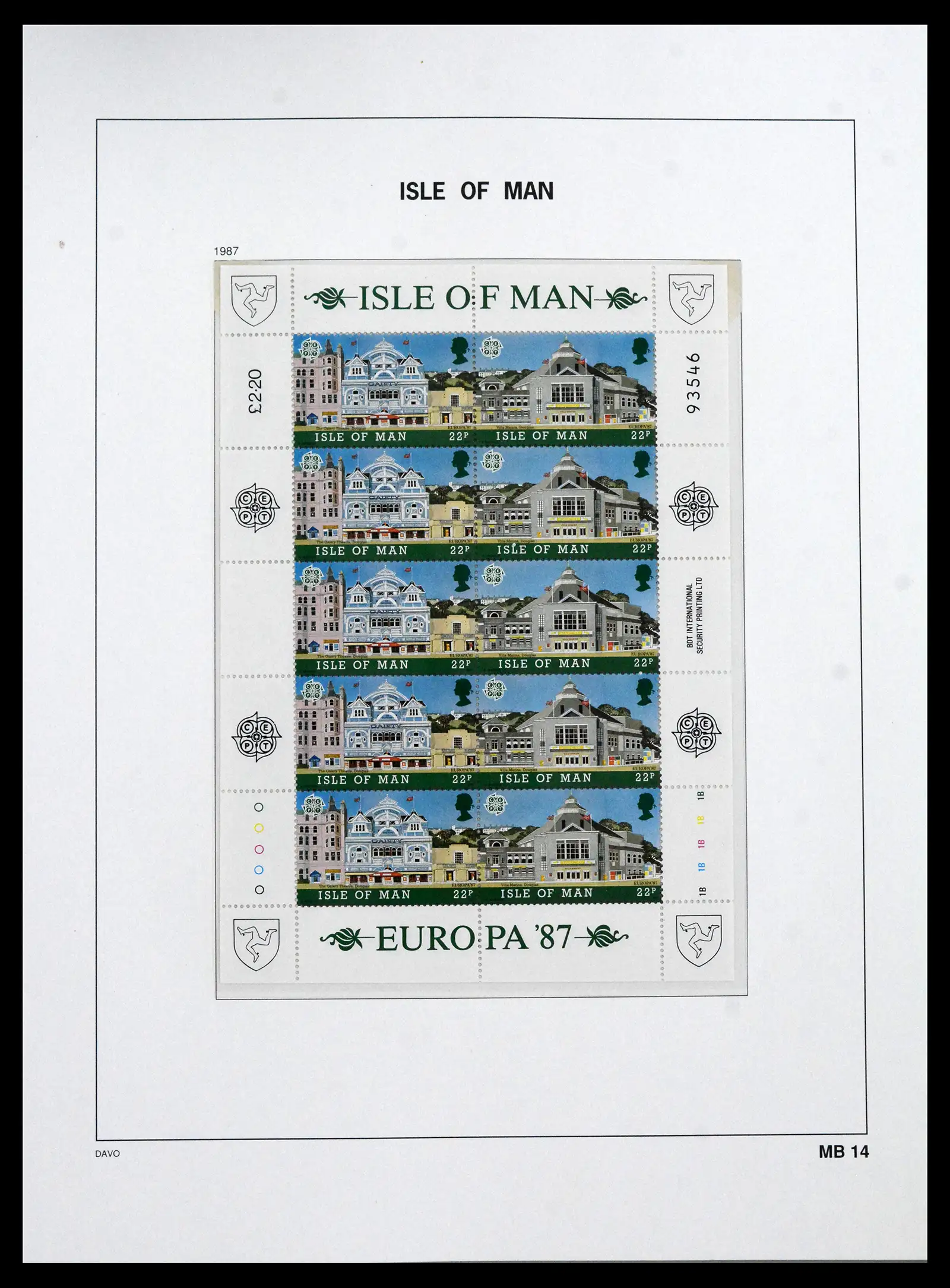 41667 0049 - Stamp collection 41667 Isle of Man complete 1973-2000.