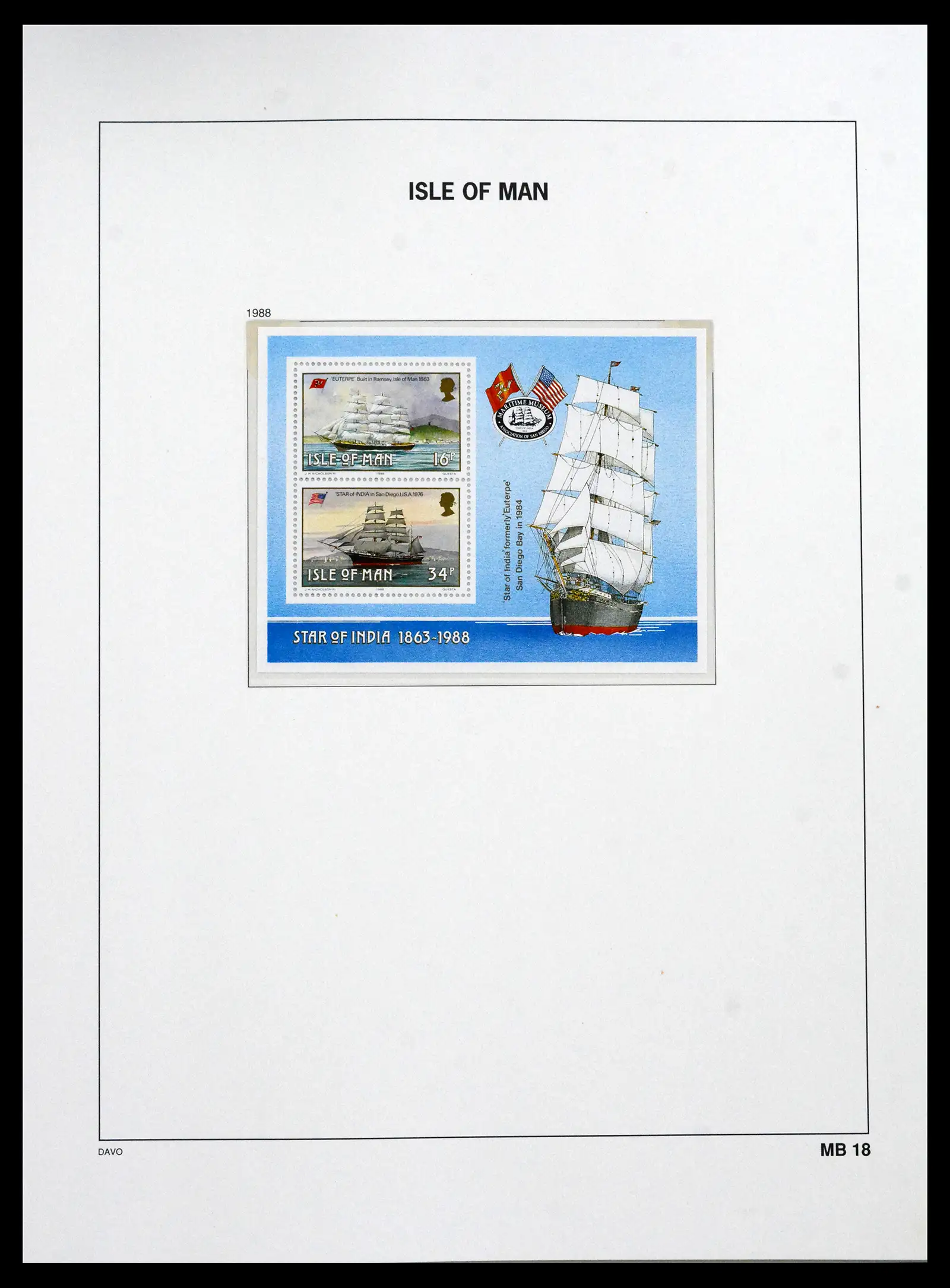 41667 0053 - Stamp collection 41667 Isle of Man complete 1973-2000.